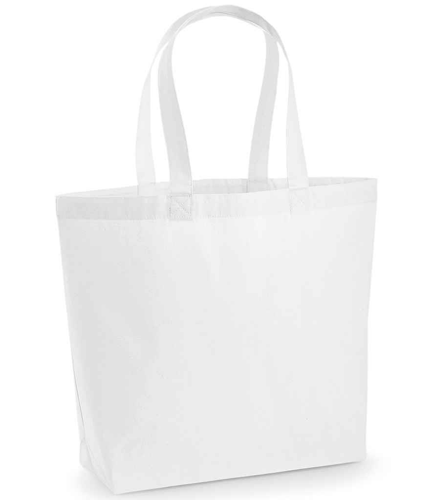 Westford Mill Premium 100% Cotton Maxi Tote Bag with Shoulder Straps - Picture 3 of 7