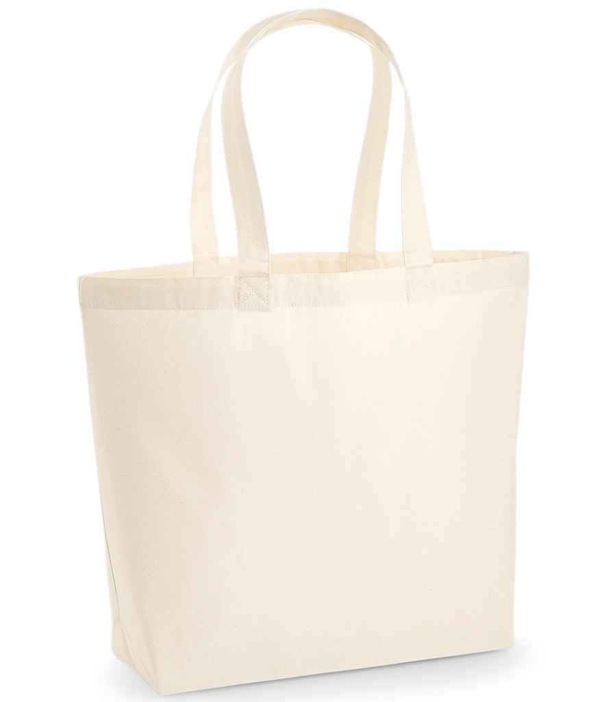 Westford Mill Premium 100% Cotton Maxi Tote Bag with Shoulder Straps - Picture 4 of 7