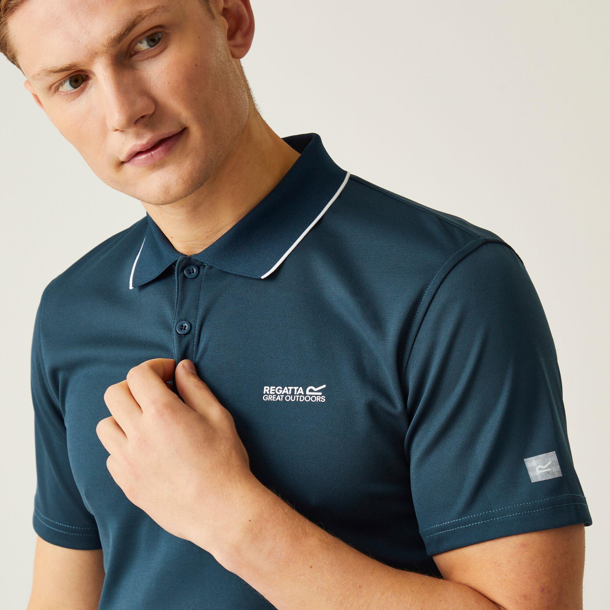 Regatta Maverik V Mens Short Sleeved Polo Shirt - Picture 41 of 125