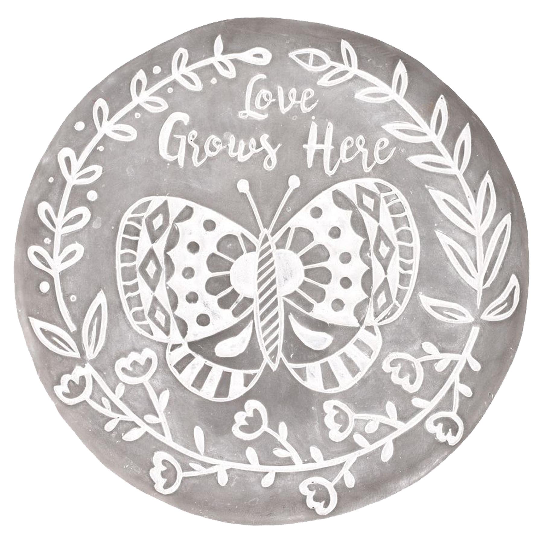 Round Garden Stepping Stone / Lawn Plaque - Choose Design