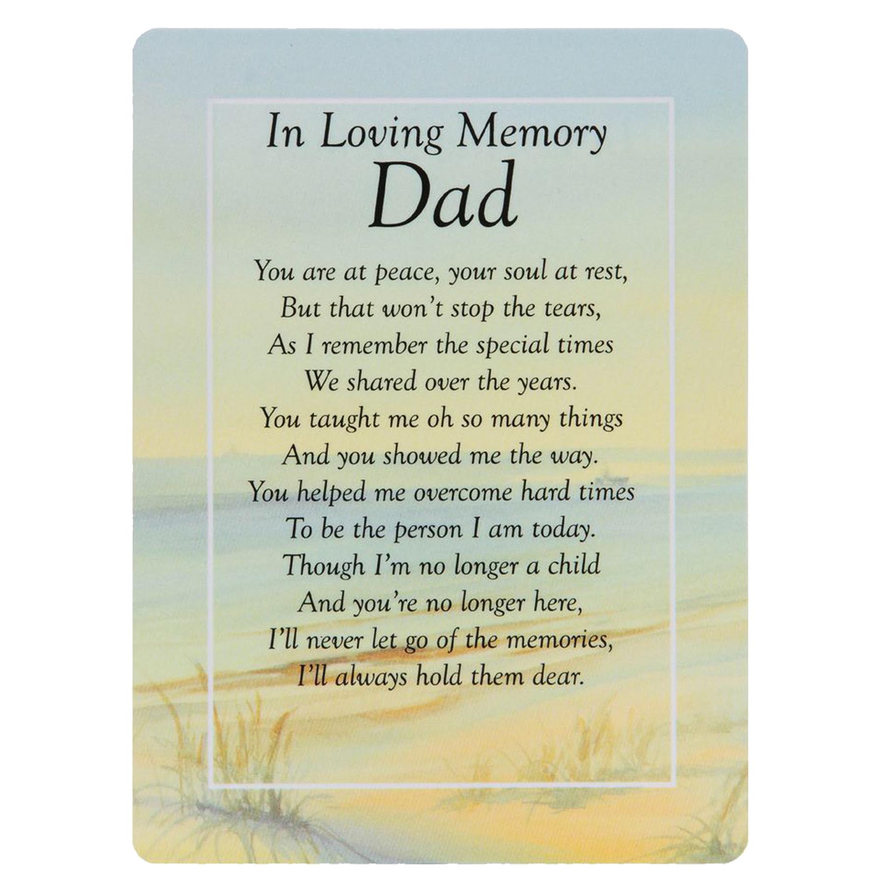 IN LOVING MEMORY Dad Graveside Memorial Card, Remembrance Of A Dearly - View #5