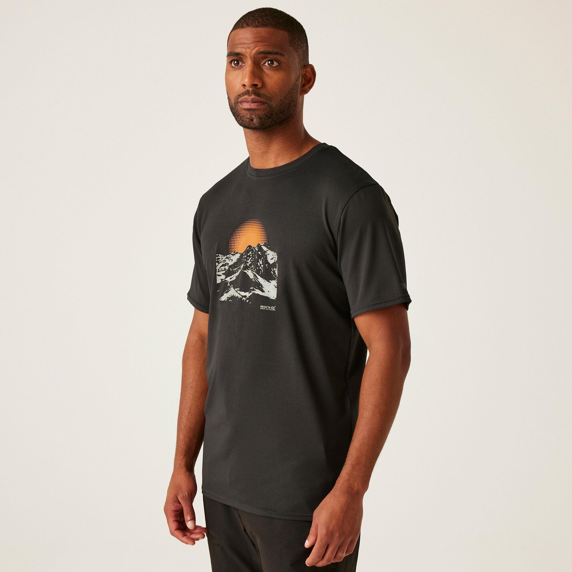 Regatta Mens Fingal Stretch Short Sleeved T-Shirt - Picture 2 of 37