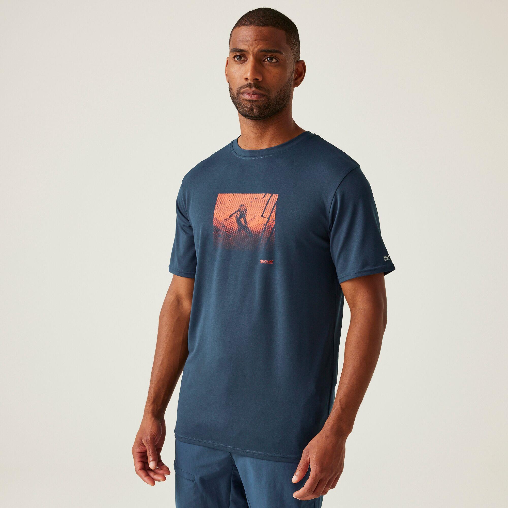 Regatta Mens Fingal Stretch Short Sleeved T-Shirt - Picture 14 of 37