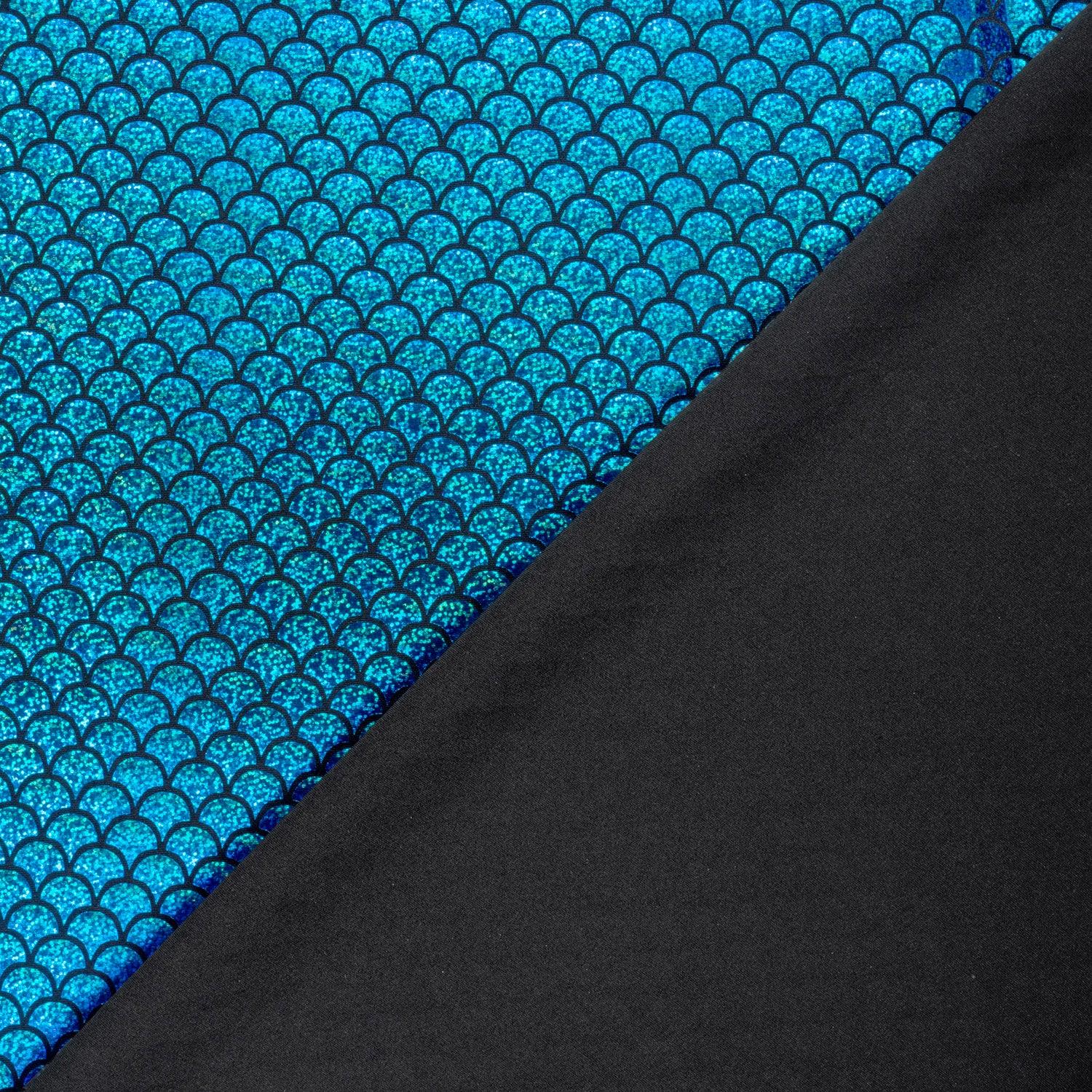 Spandex Dance Lame Foil Scales Fabric Material - Picture 4 of 34
