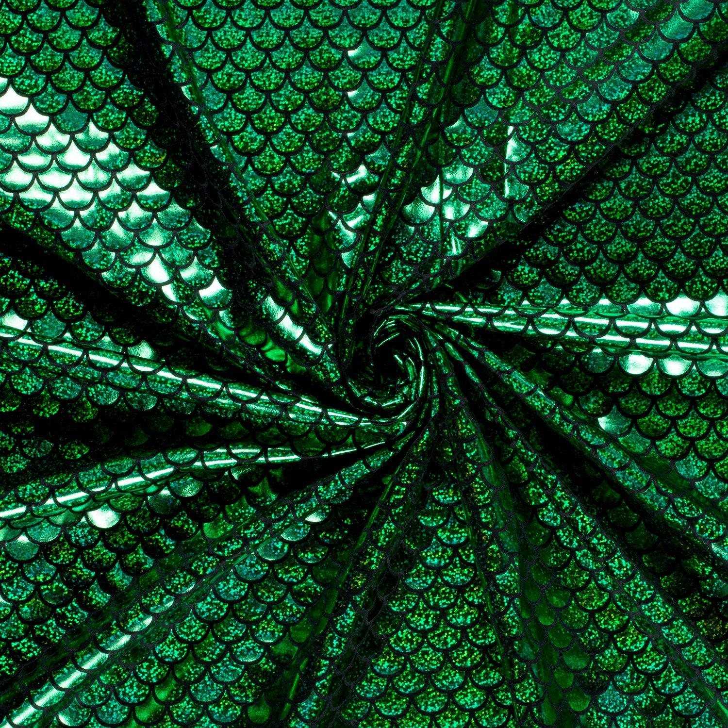 Spandex Dance Lame Foil Scales Fabric Material - Picture 30 of 34