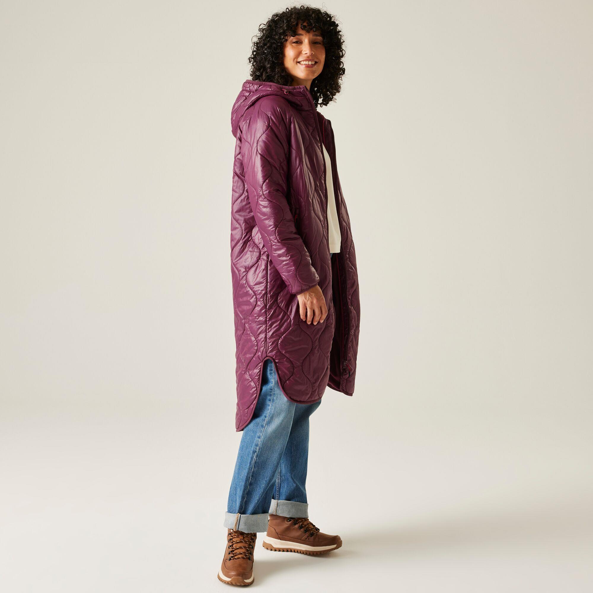 Regatta Womens Triea Jacket Lightly Insulated Fleece Lined Longer Coat