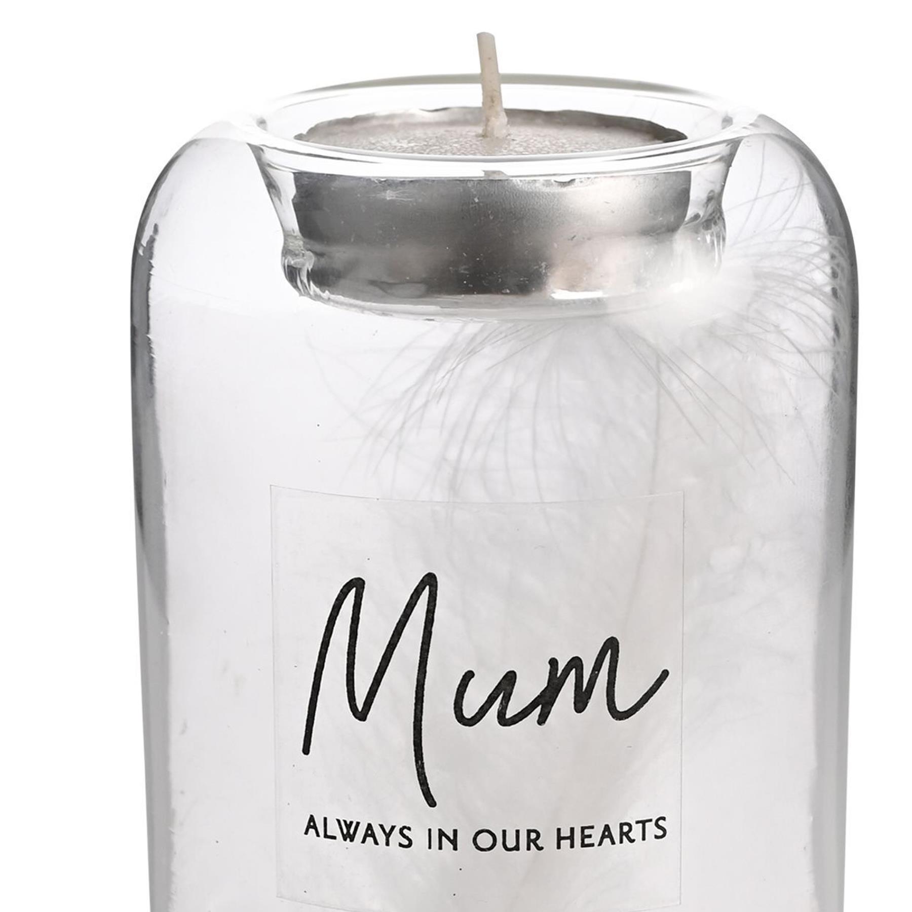 Memorial Tea Light Holder In Our Hearts - Choose Design - Picture 7 of 9