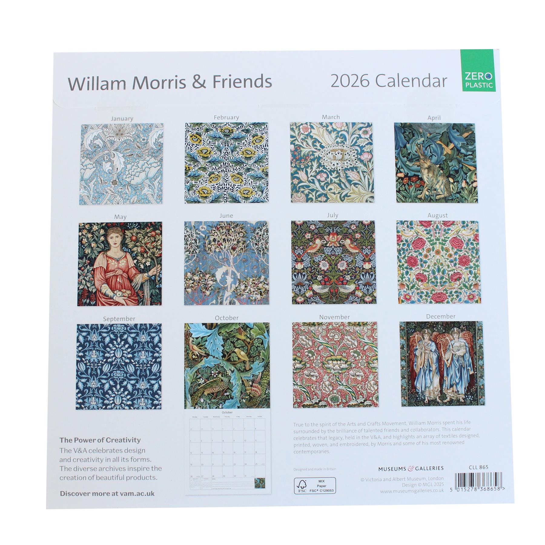 2026 Wall Calendar Month to View Eco-Friendly Plastic Free - Choose Design - Picture 4 of 16