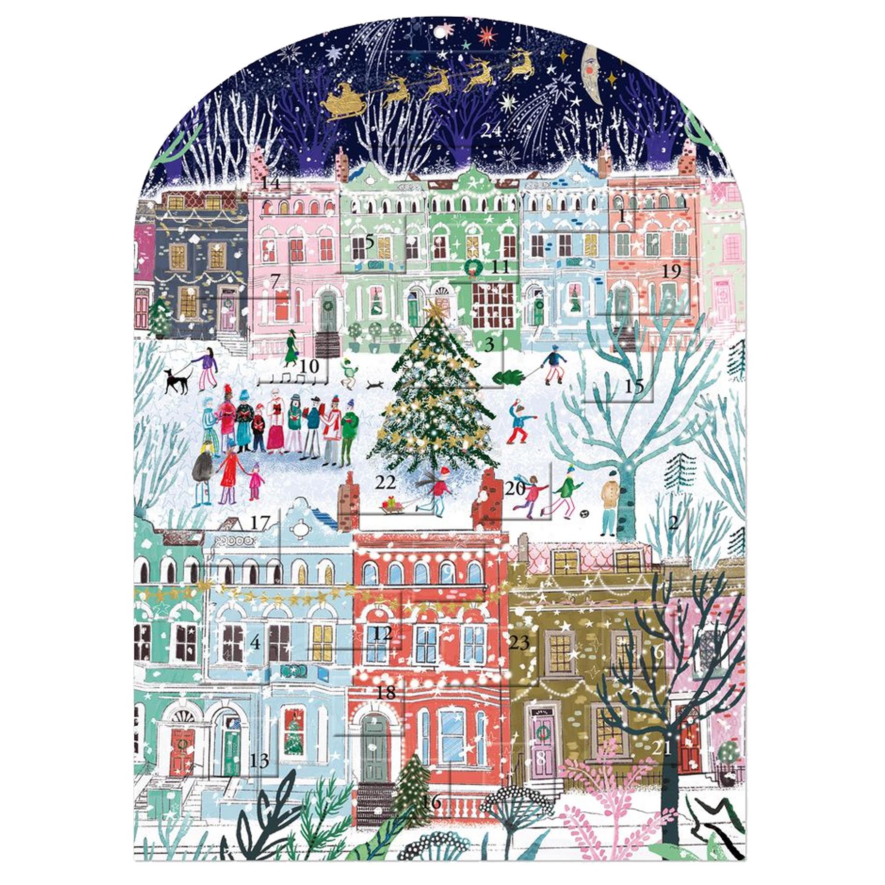 Christmas Paper Advent Calendar 24 Windows - Choose Design - Picture 2 of 8