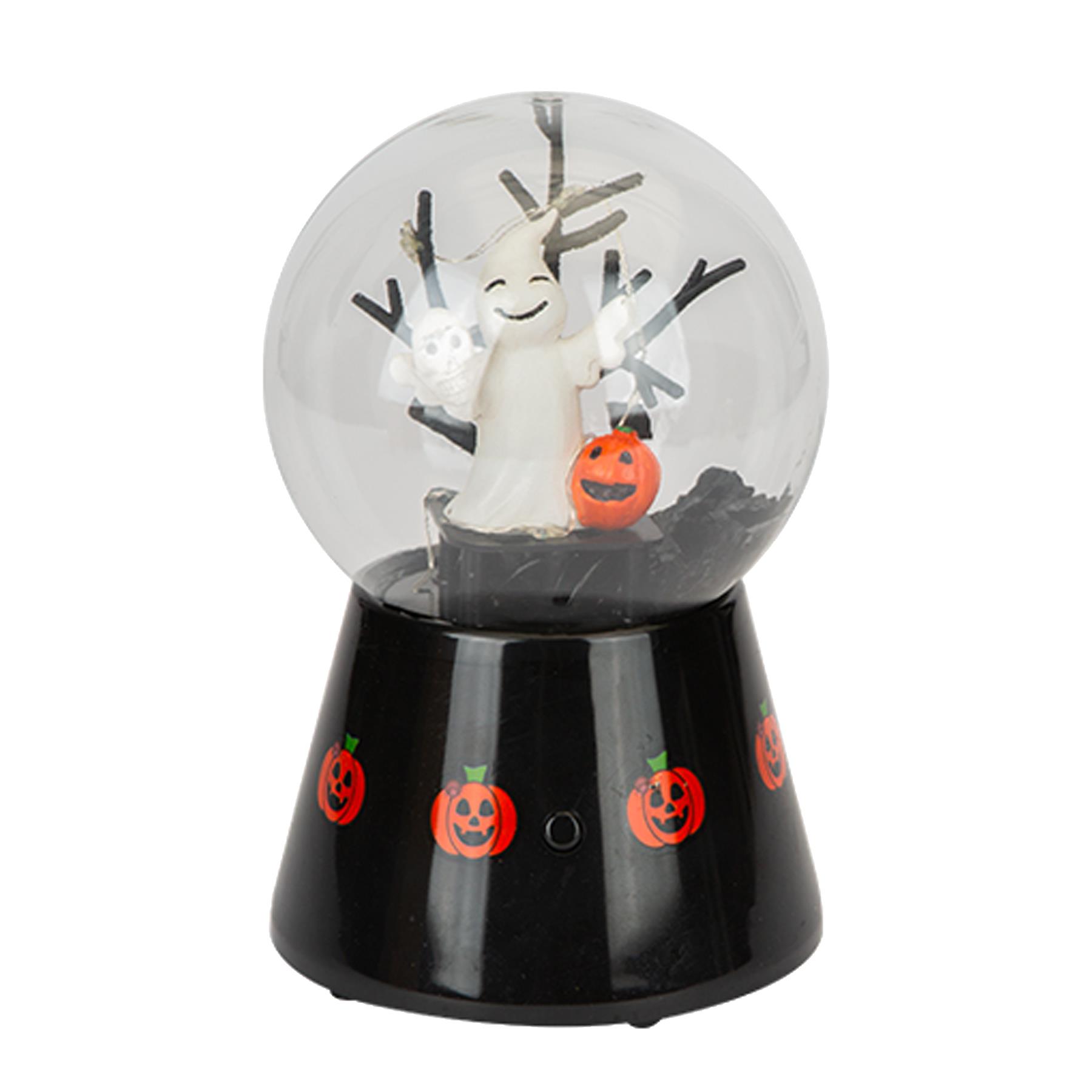Halloween Swirling Globe Spooky Decoration with Lights and Music – Choose Design