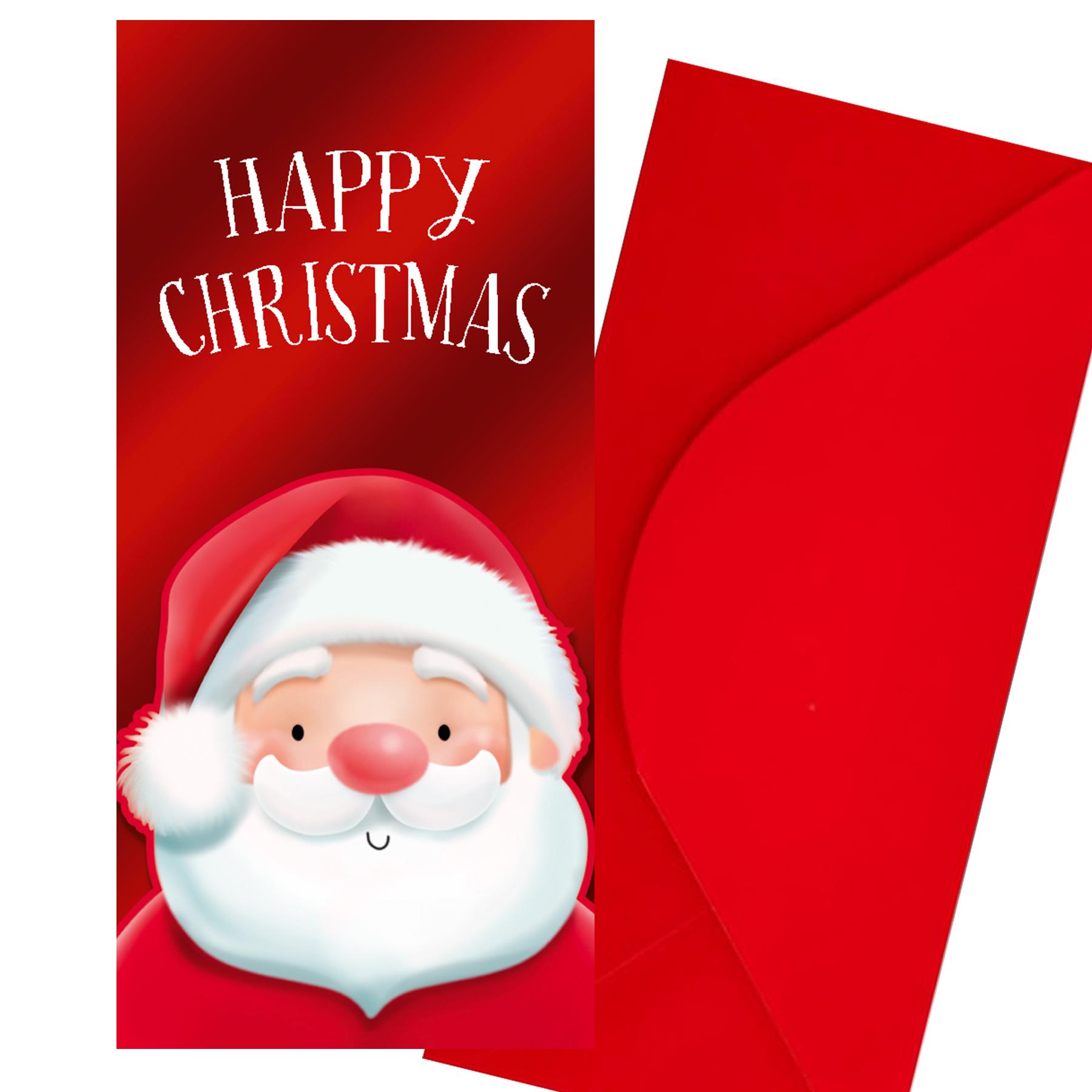 Christmas Gift Card Money Wallet 3D Design with Red Envelope – Choose design