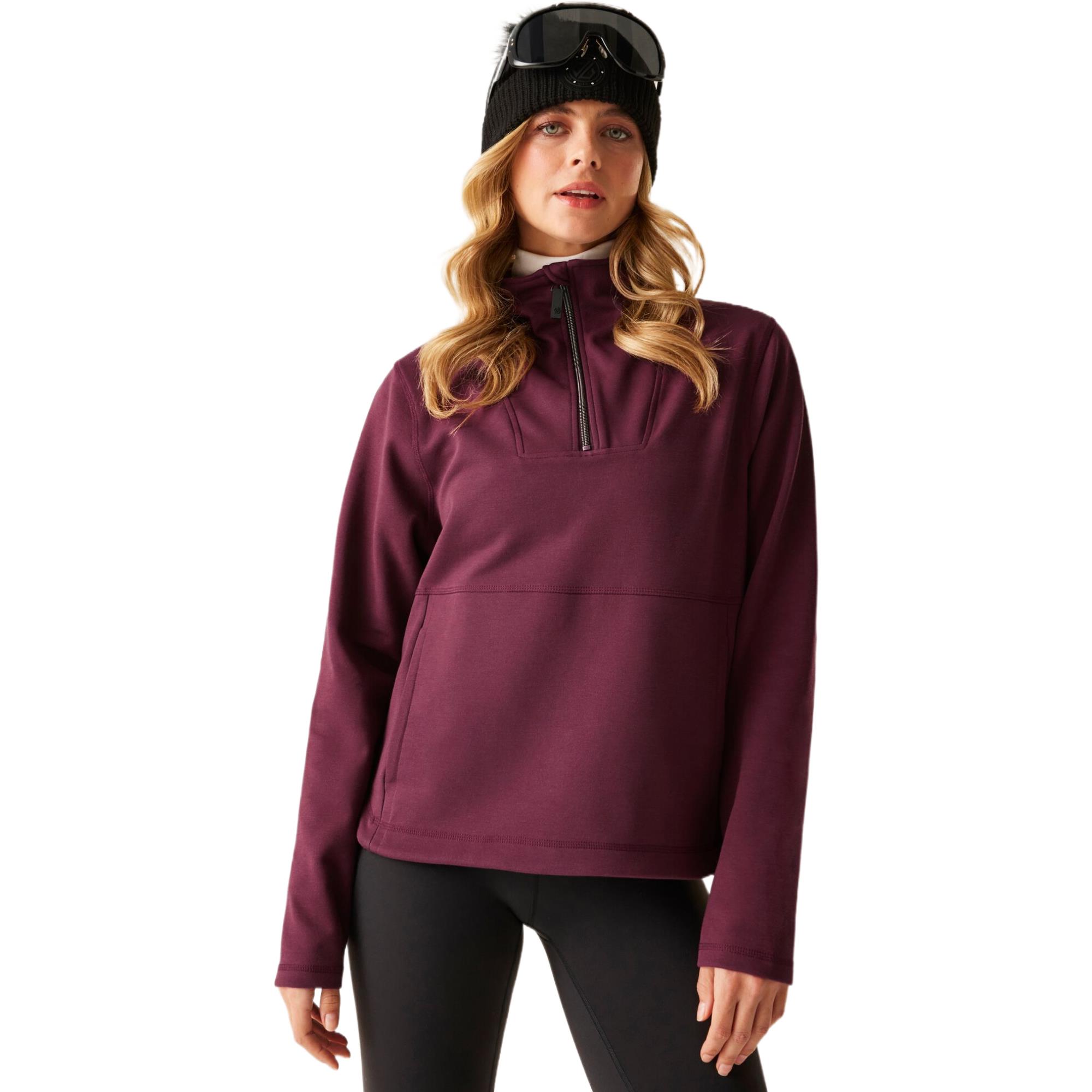 Dare 2B Women's Purple Wander 1/4 Zip Sweater, Cotton, Cotton Size: 20 - Image 2