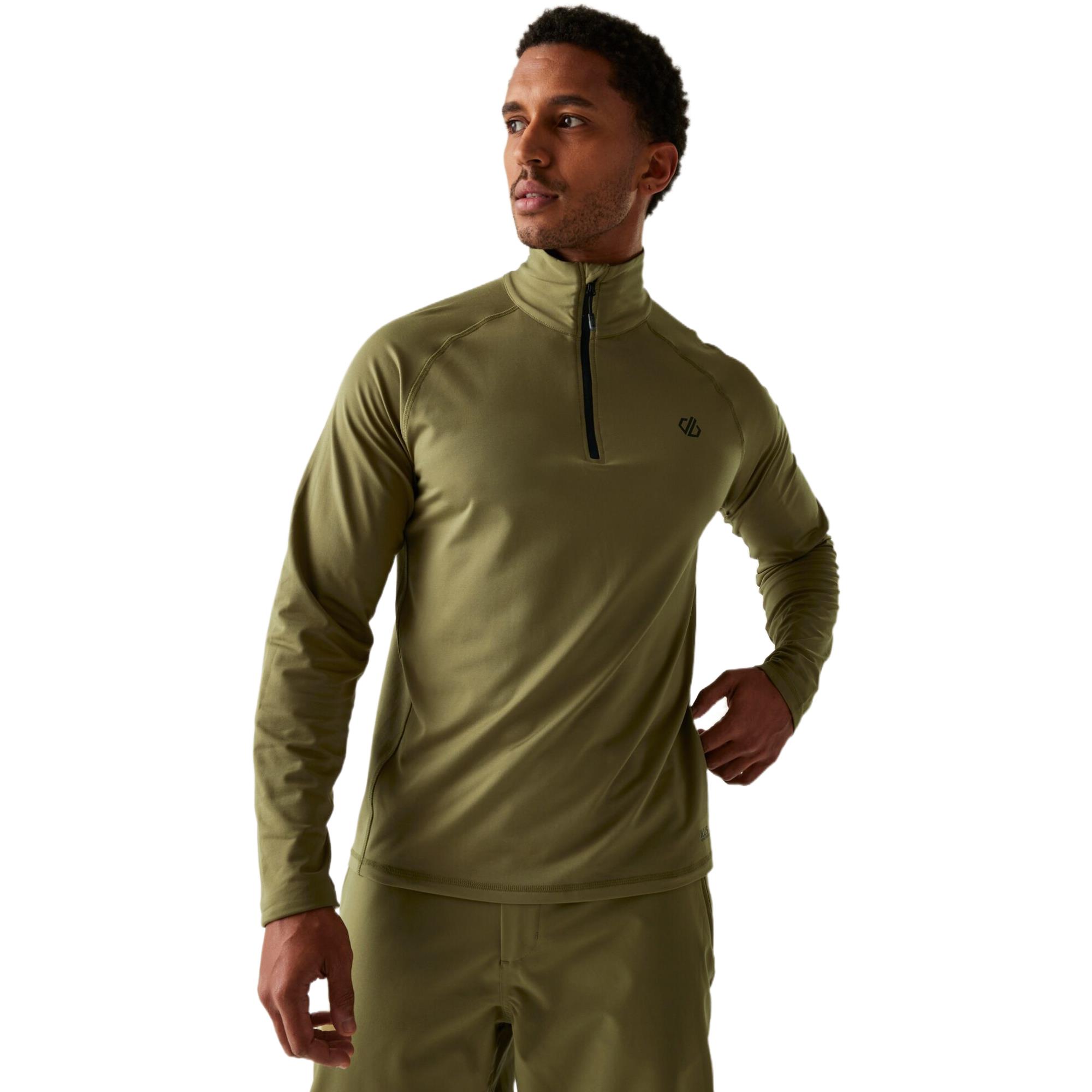Dare2b Mens Fuse Up II Zip Neck Core Stretch Midlayer