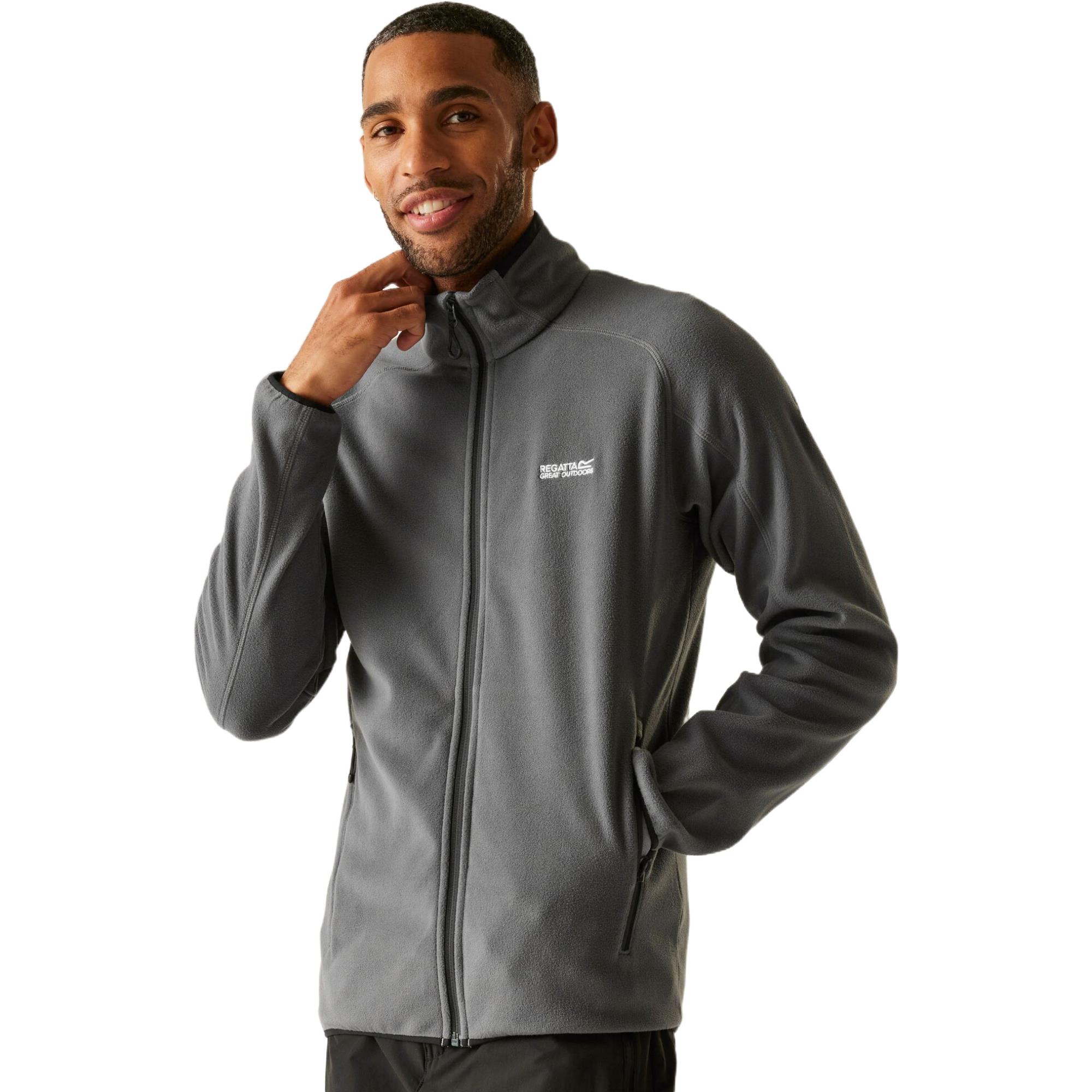 Regatta Mens Hadfield Fleece Full Zip Jacket Anti-Pill Warm Midlayer Top - Image 8