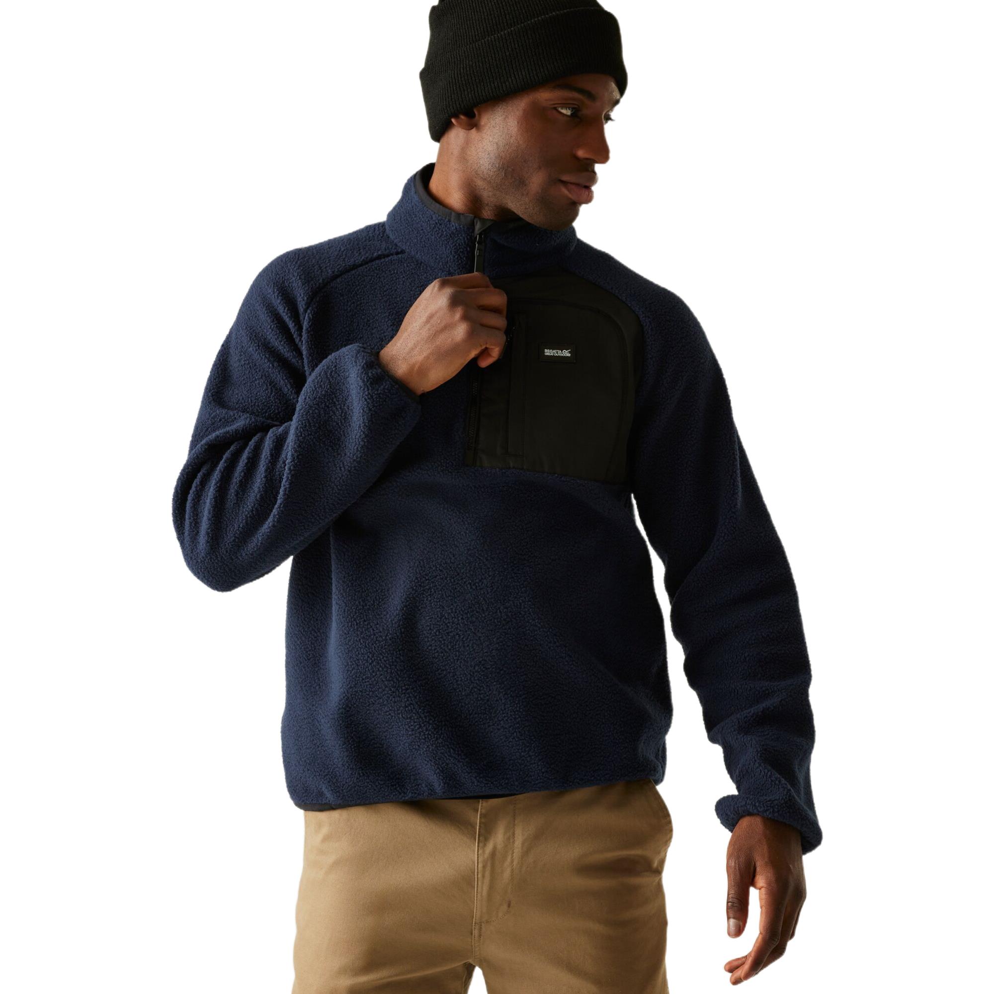 Regatta Mens Frankie Borg Half Zip Fleece