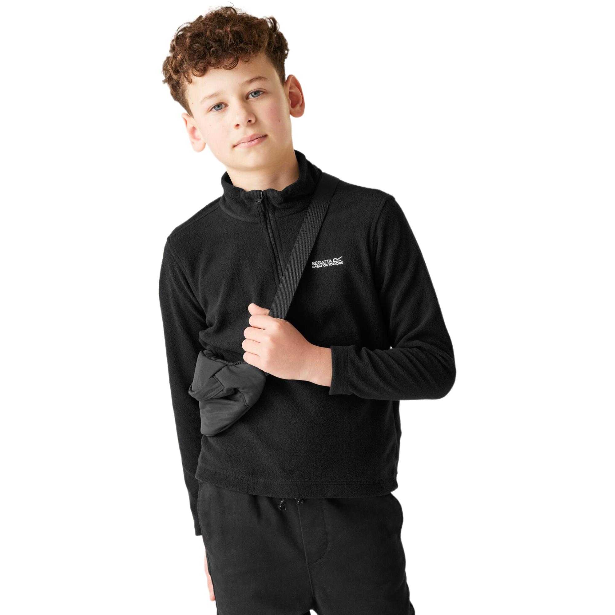 Regatta Kids Hotshot II Half Zip Fleece Jumper Zip Neck Sweatshirt