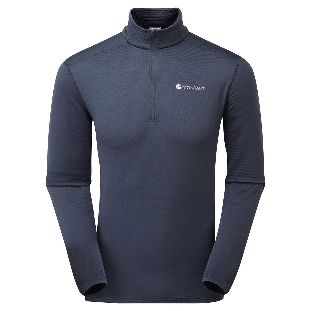 Montane Mens Protium Lite Pull On Fleece - Black or Blue