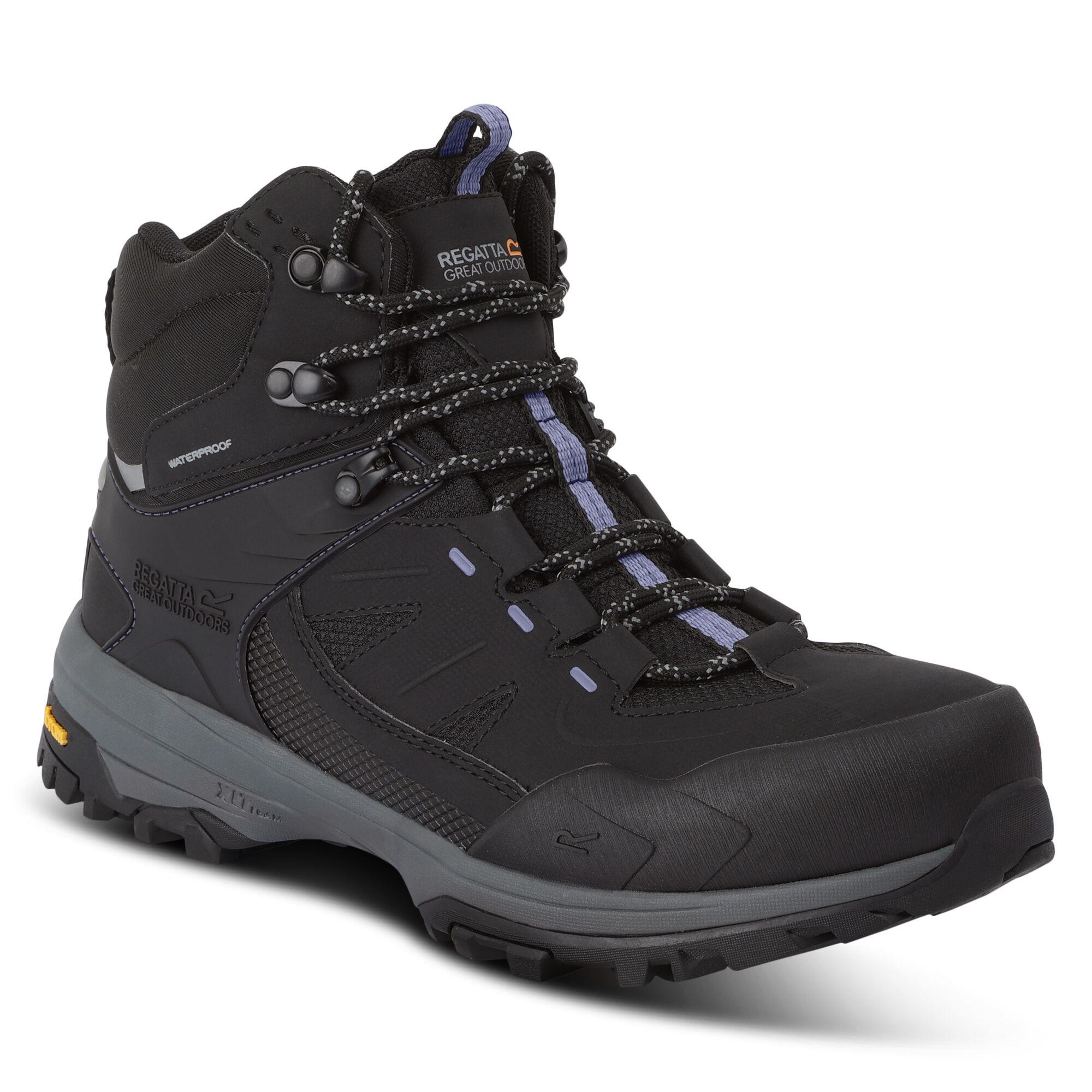 Regatta Women's Regen Waterproof Isotex Boots Blk/Lilacblm Uk Size 3 - Image 7