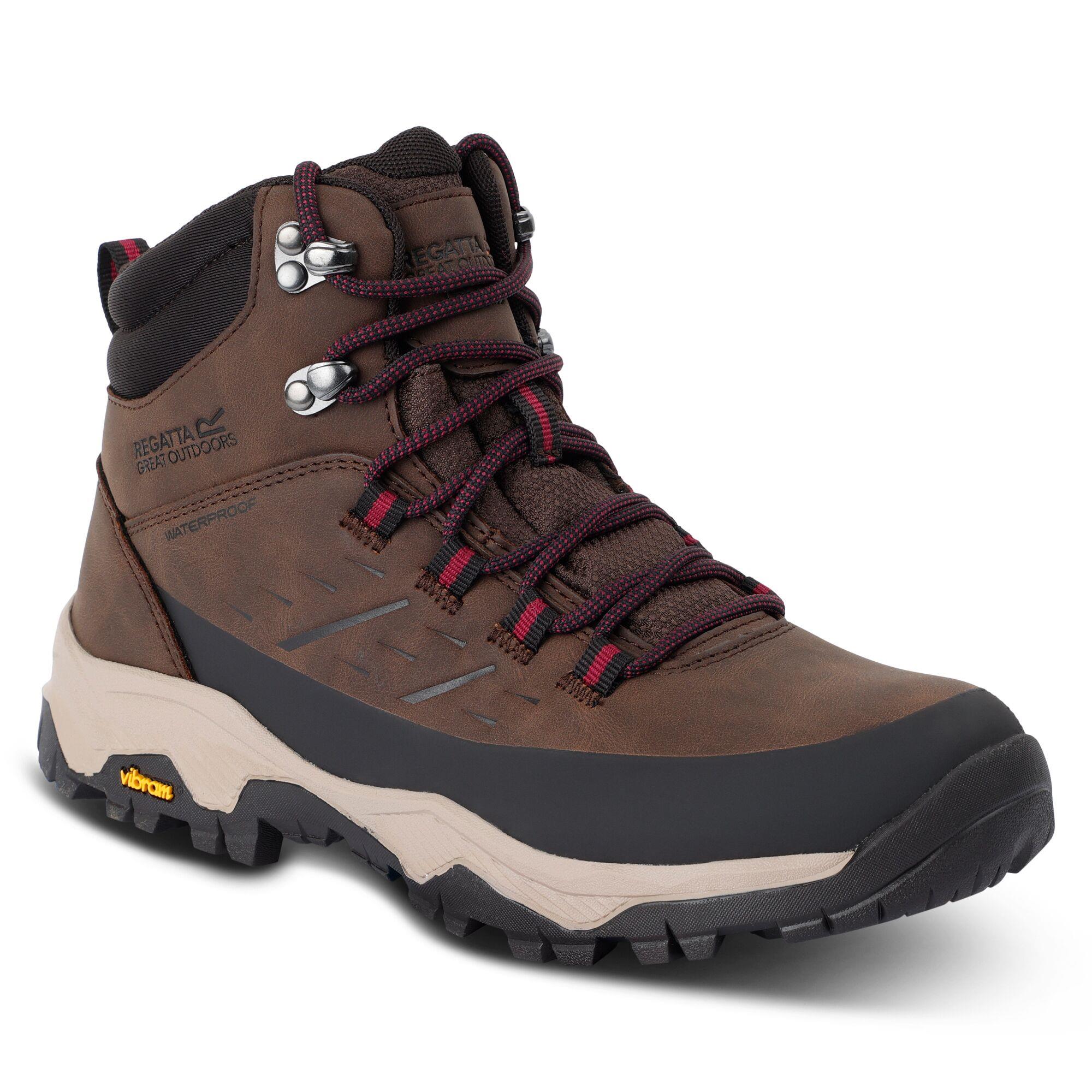 Regatta (6 Uk, Chestnut/Pimento) Womens Blake Synthetic Leather Walking Boots - Image 2