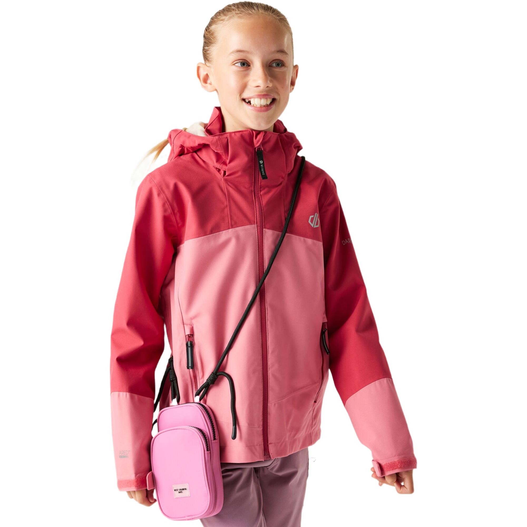 Dare 2b Kids Explore III Jacket Waterproof Breathable Coat Hiking or School