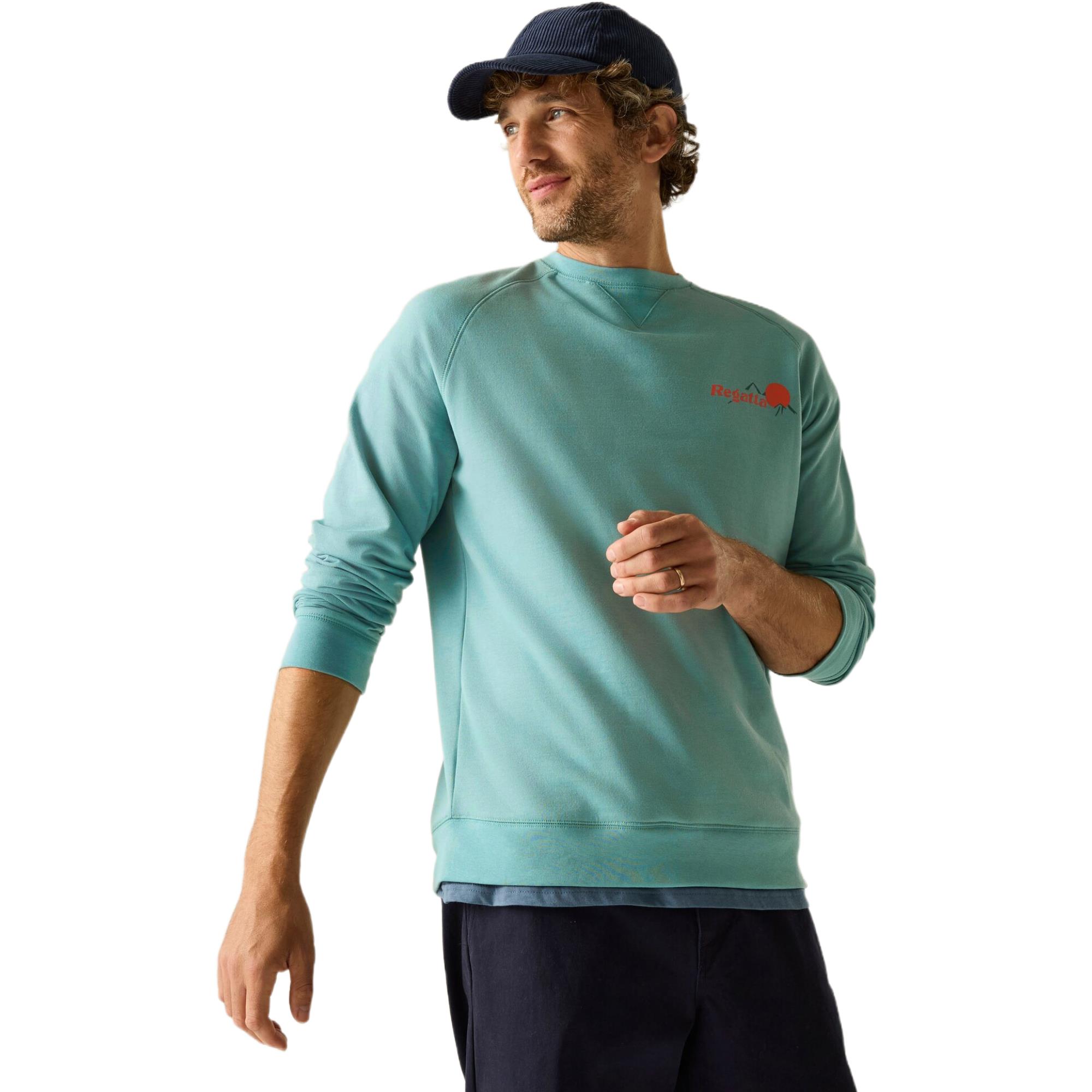 Regatta Men's Blue Nithsdale Soft Sweatshirt in Size L, Sports Direct - Image 2