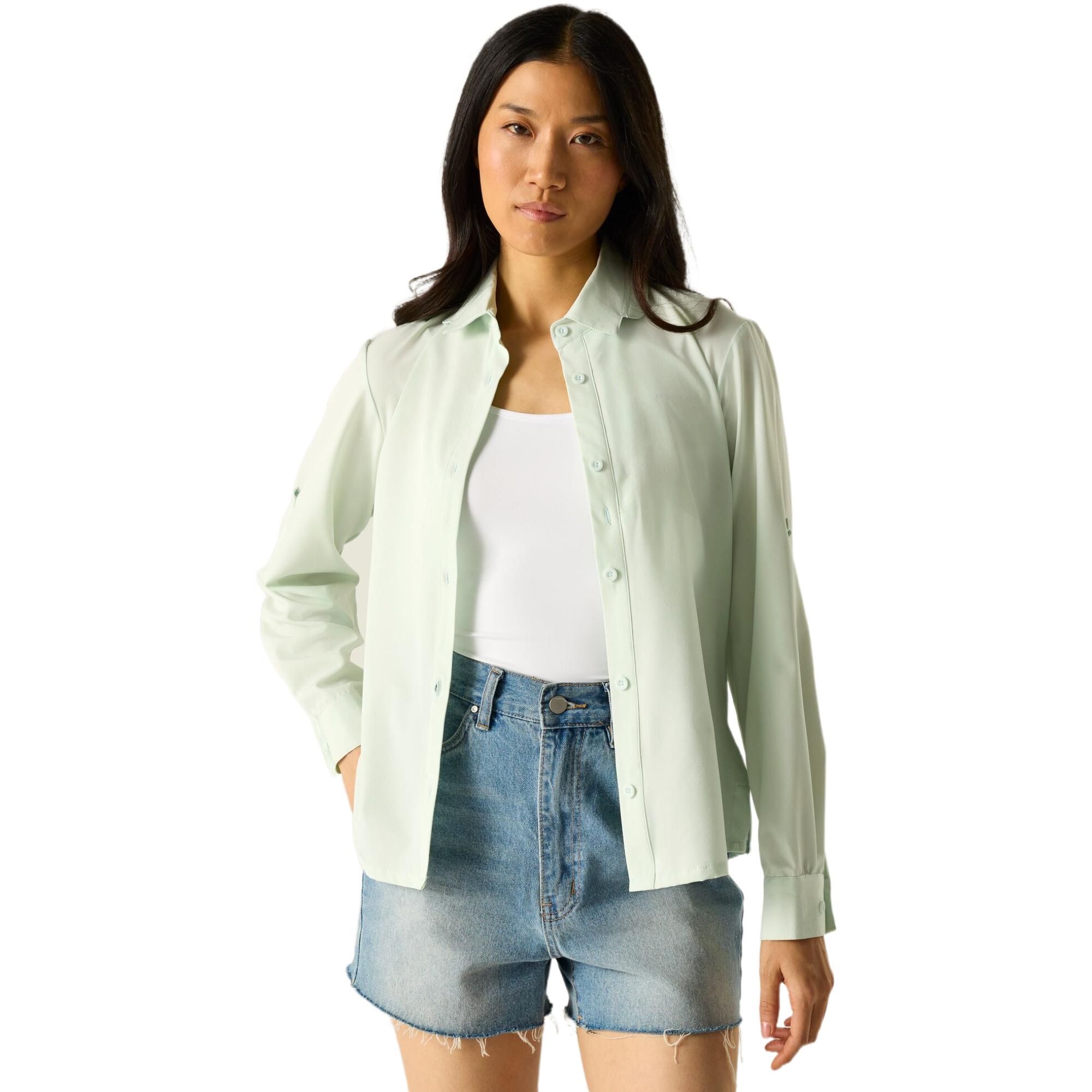 Regatta WomensTravel Light Long Sleeve Shirt Lightweight