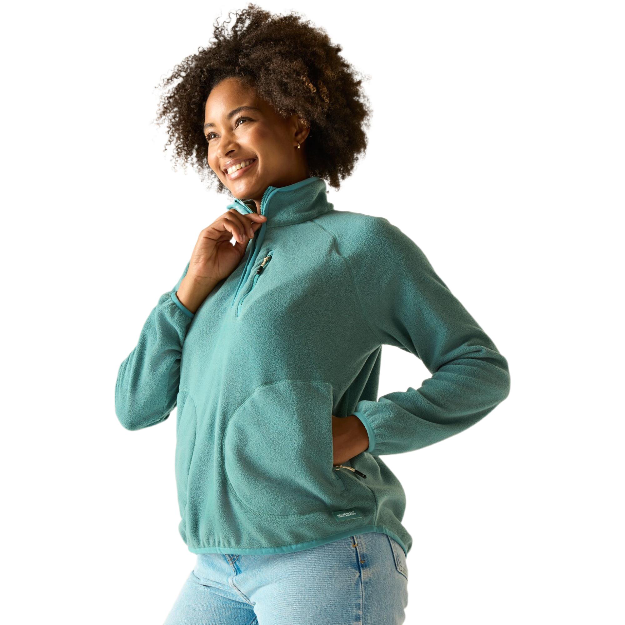 Regatta Women's Cream Frankie Half Zip Insulating Fleece In | Size: 20 - Image 2