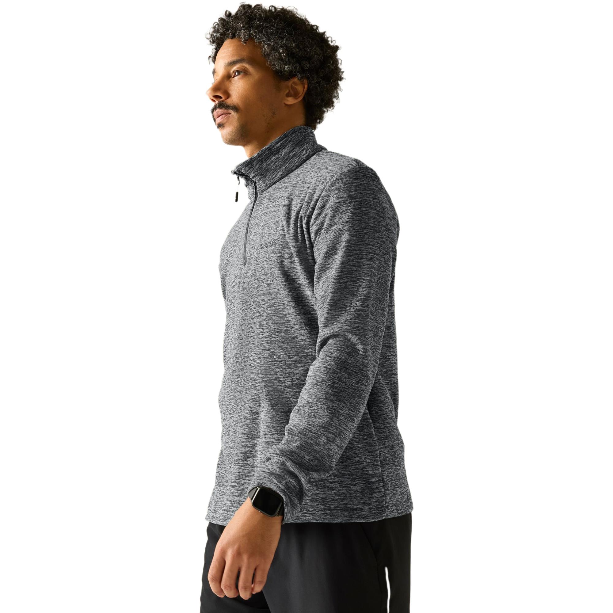 Regatta Mens Thompson Marl Zip Neck Fleece