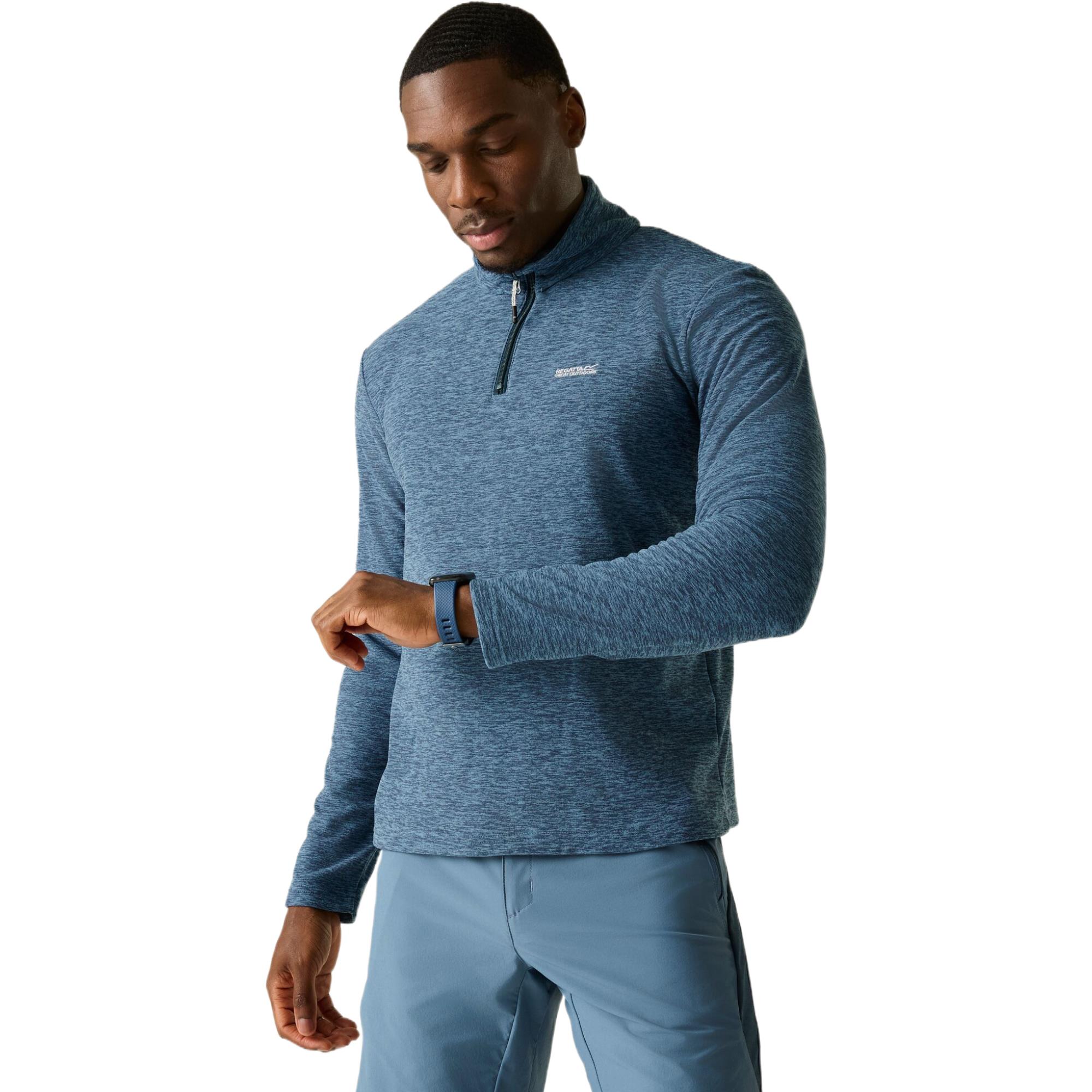 Regatta Men's Blue Thompson Marl Lightweight Fleece, Sports Direct - Image 2