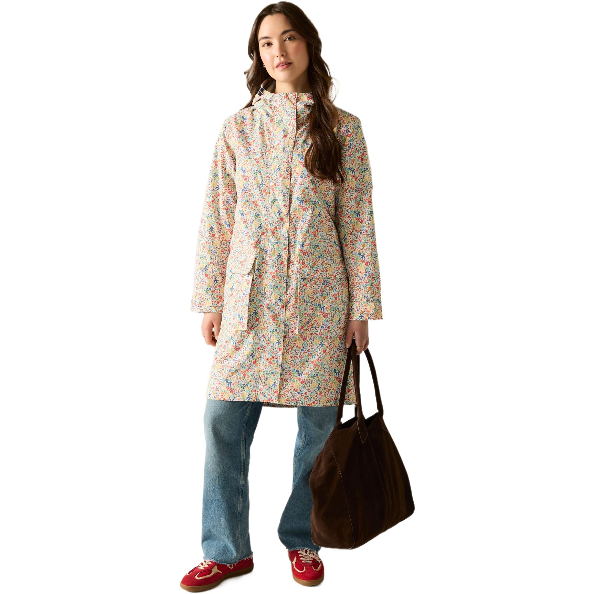 Regatta Womens Cath Kidston Long Waterproof Jacket Breathable