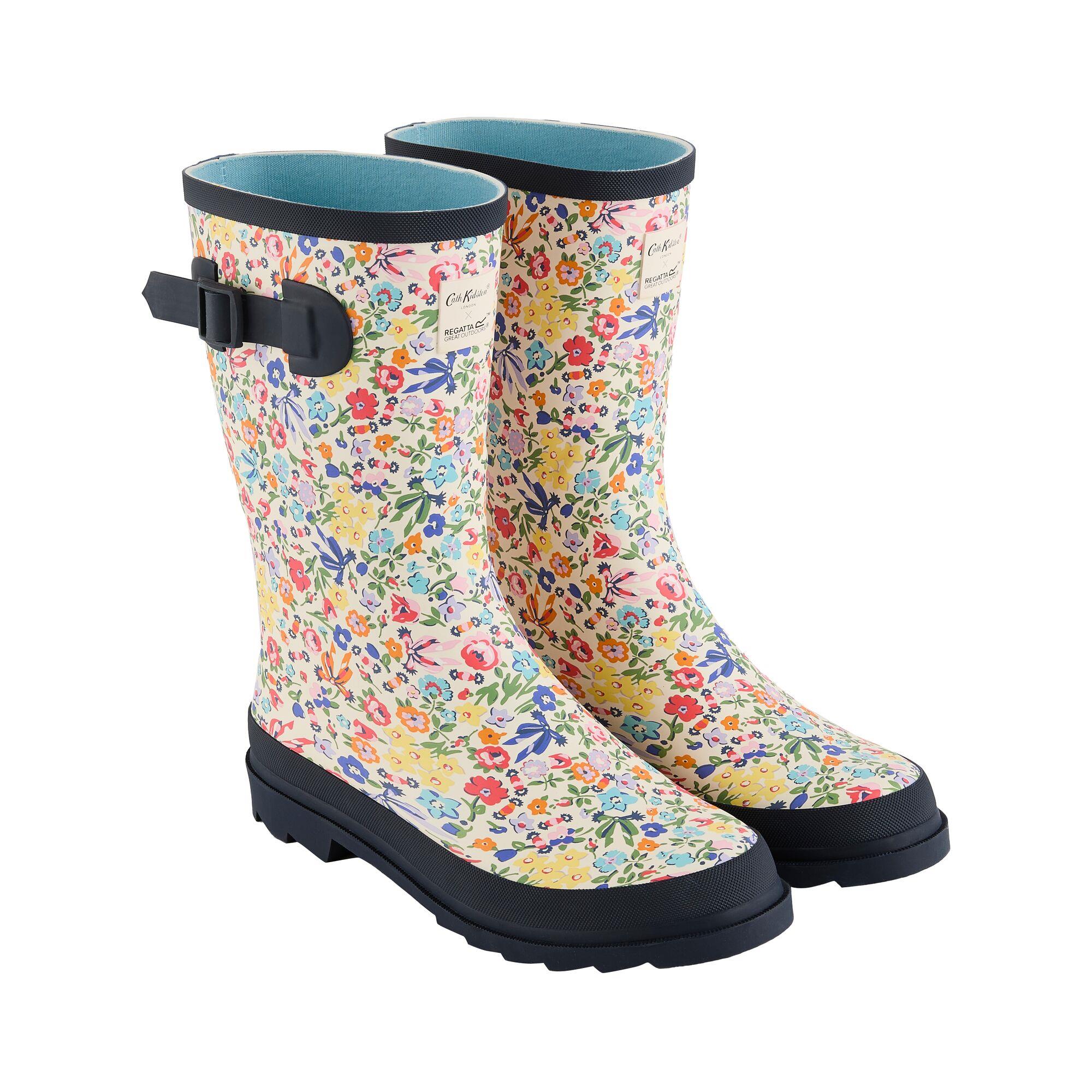 Regatta Women's Cath Kidston Quarter Wellies Boots | Size: 8 - Image 2