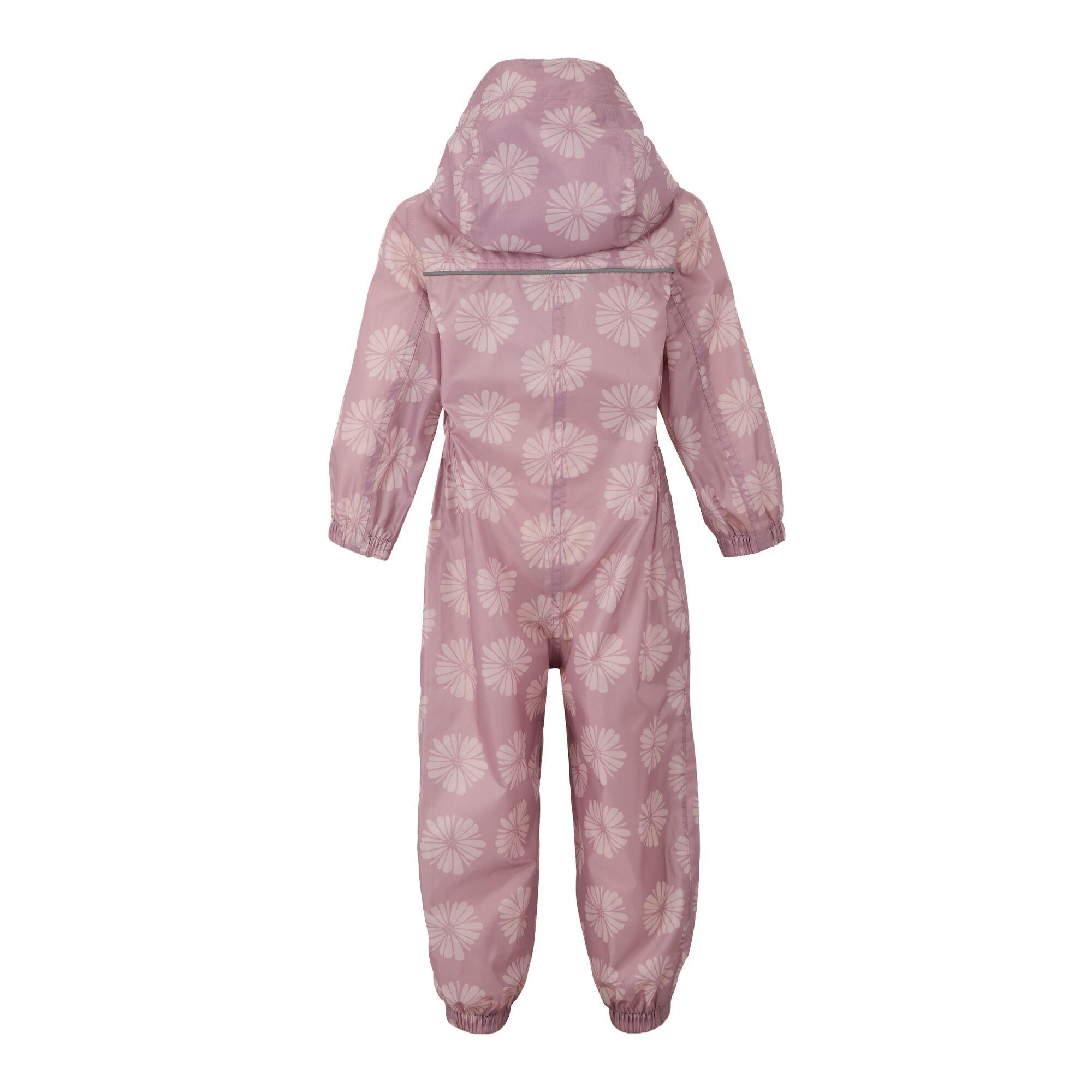 Regatta Kids Puddle IV Waterproof All-in-one Suit Rainsuit Patterned Coverall