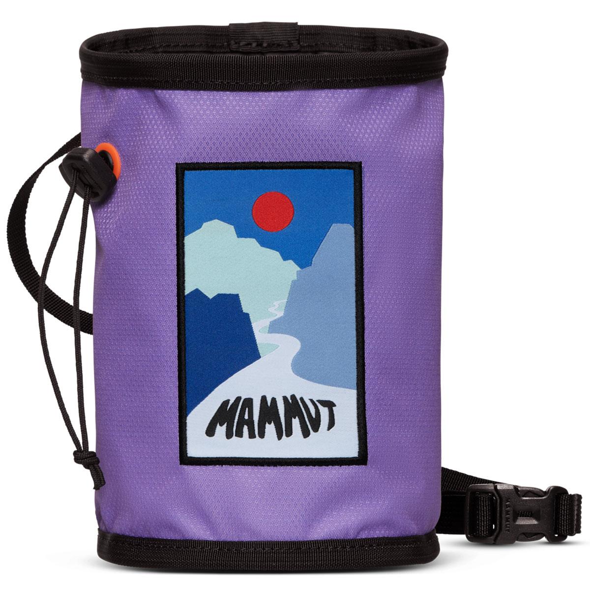 Mammut Gym Print Chalk Bag with Zip Pocket & Brush Holder