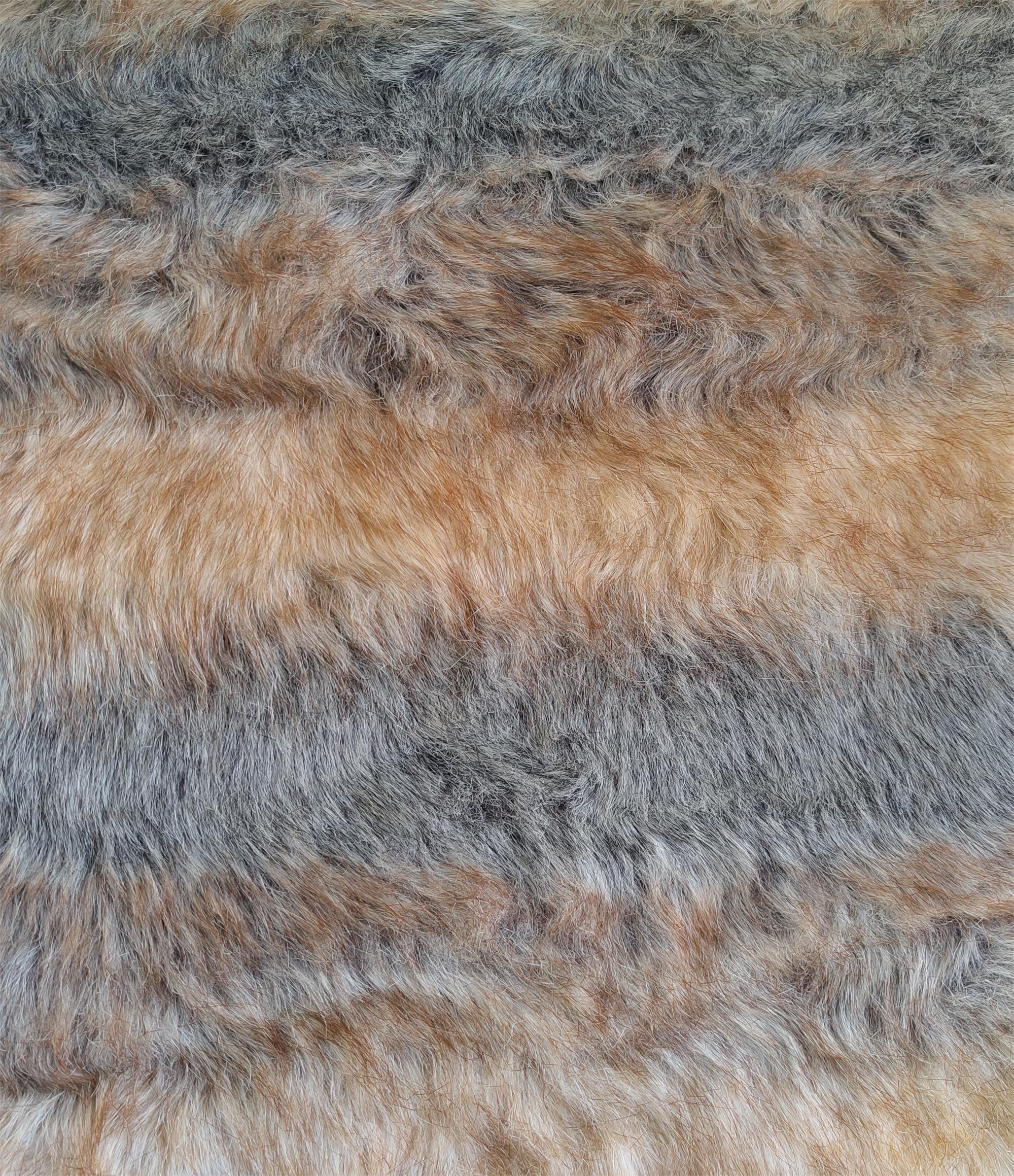 Super Luxury Faux Fur Fabric Material – STRIPED FOX