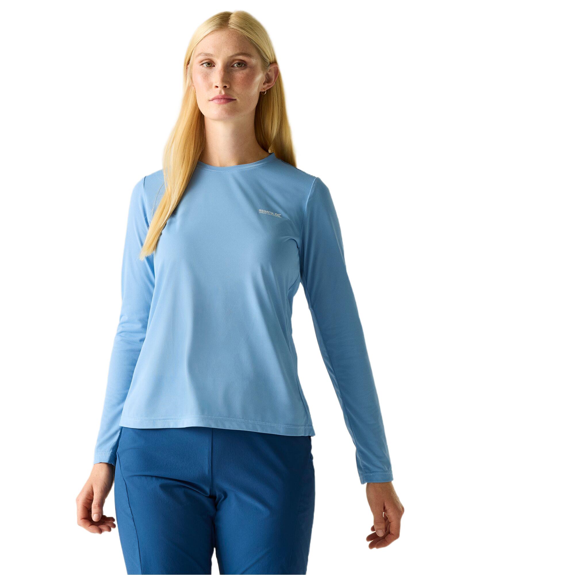 Regatta Womens Mindo Anti-Insect Long Sleeve T-Shirt Quick Drying Top