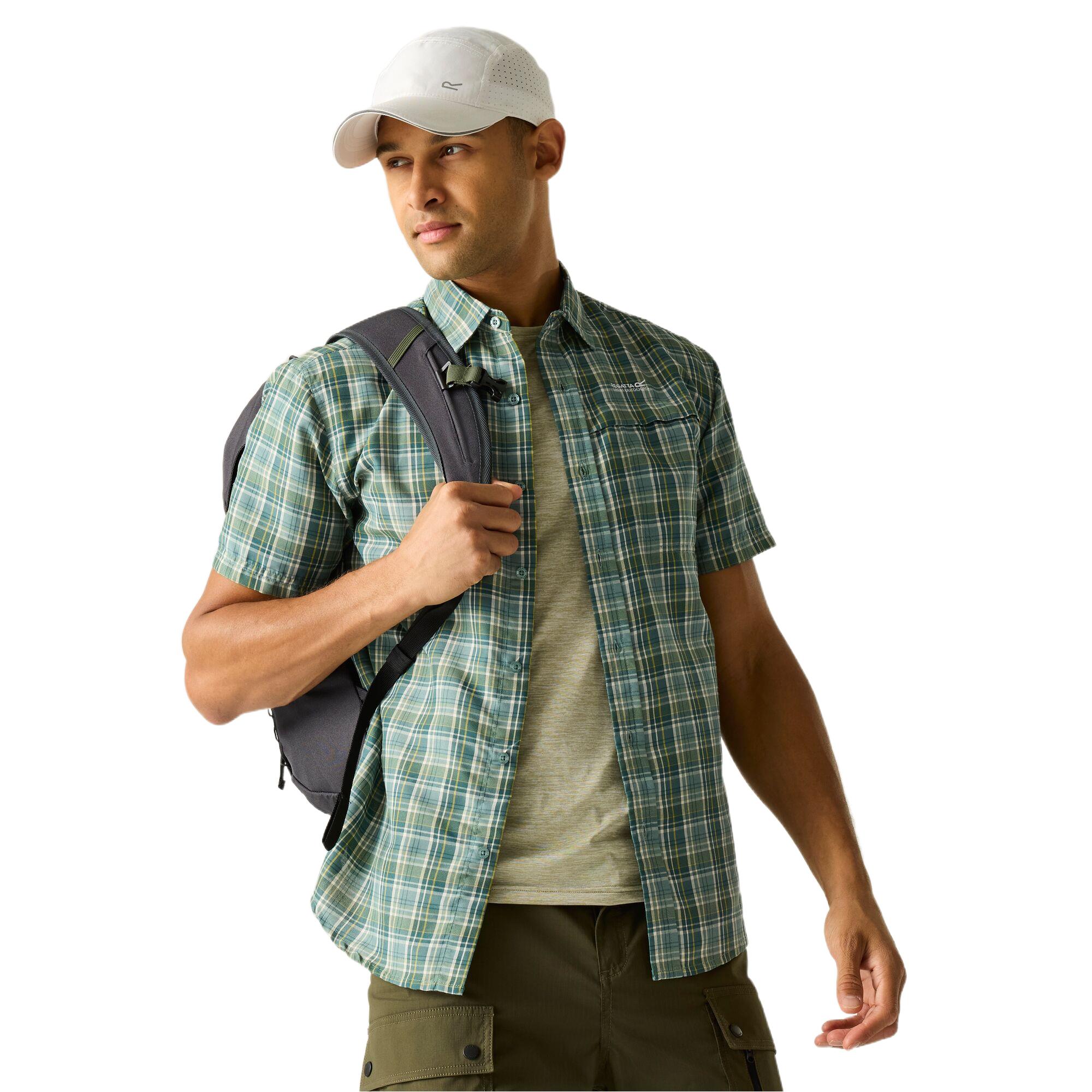 Regatta Mens Mindano Short Sleeve Quick Drying Casual Shirt
