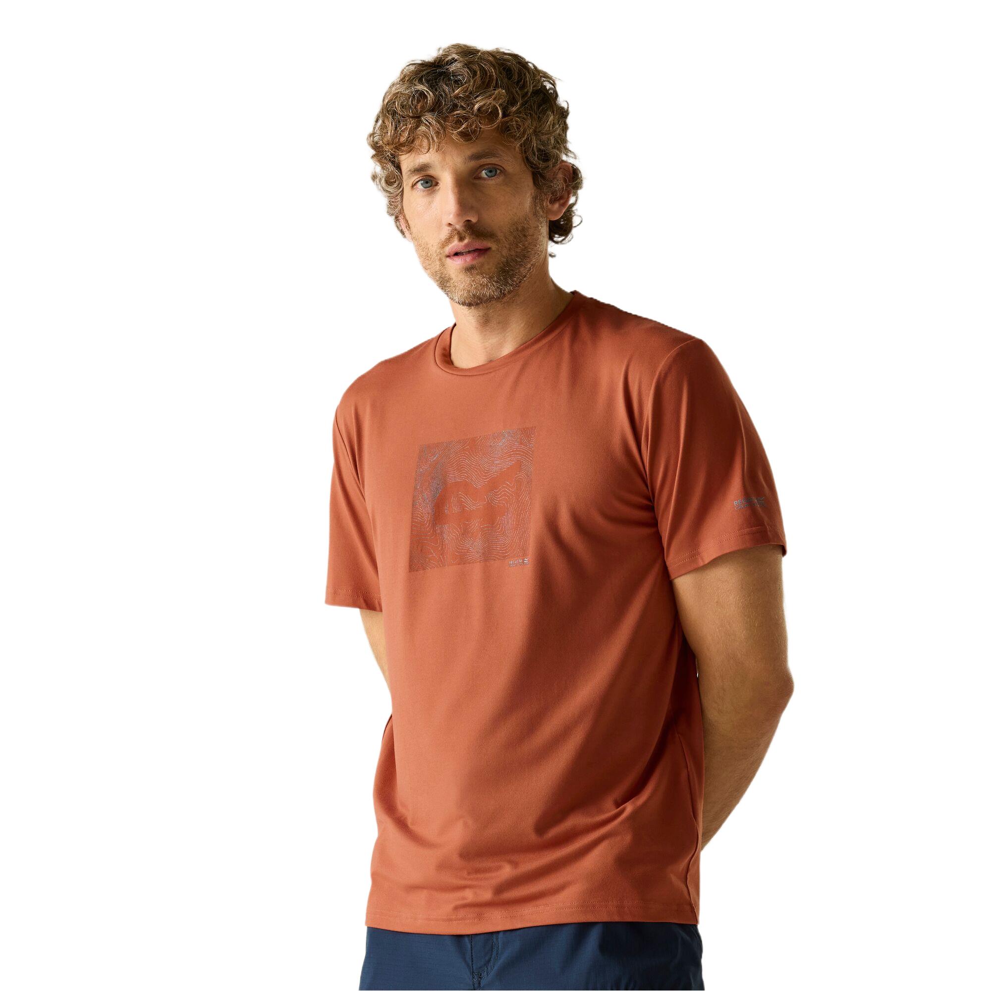 Regatta Men's Fingal Stretch Graphic T-Shirt - Grey Small - Image 2