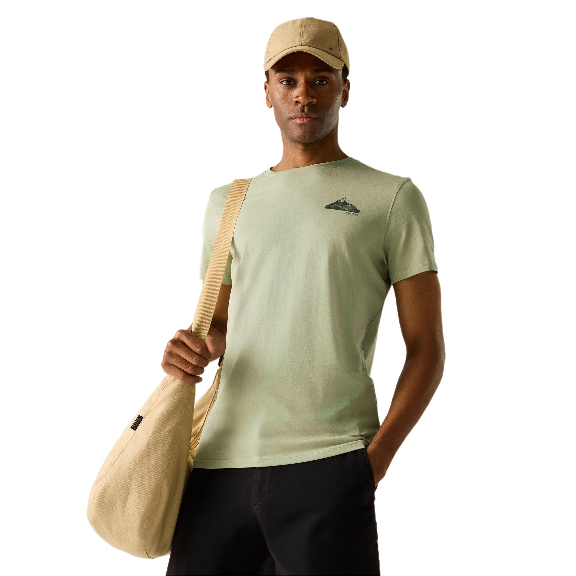 Regatta Mens Breezed T-Shirt Short Sleeve Cotton Top