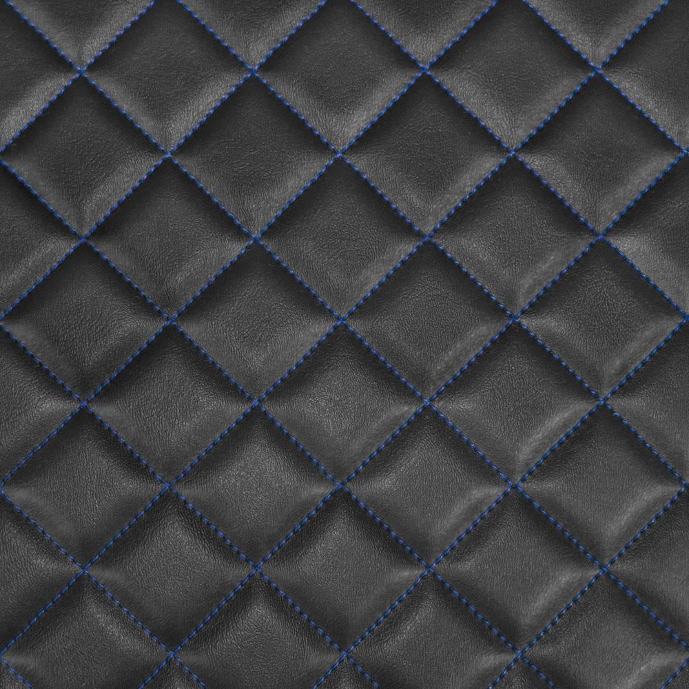 Box Quilted Vinyl Foam Leatherette Fabric Material – BLUE STITCHES
