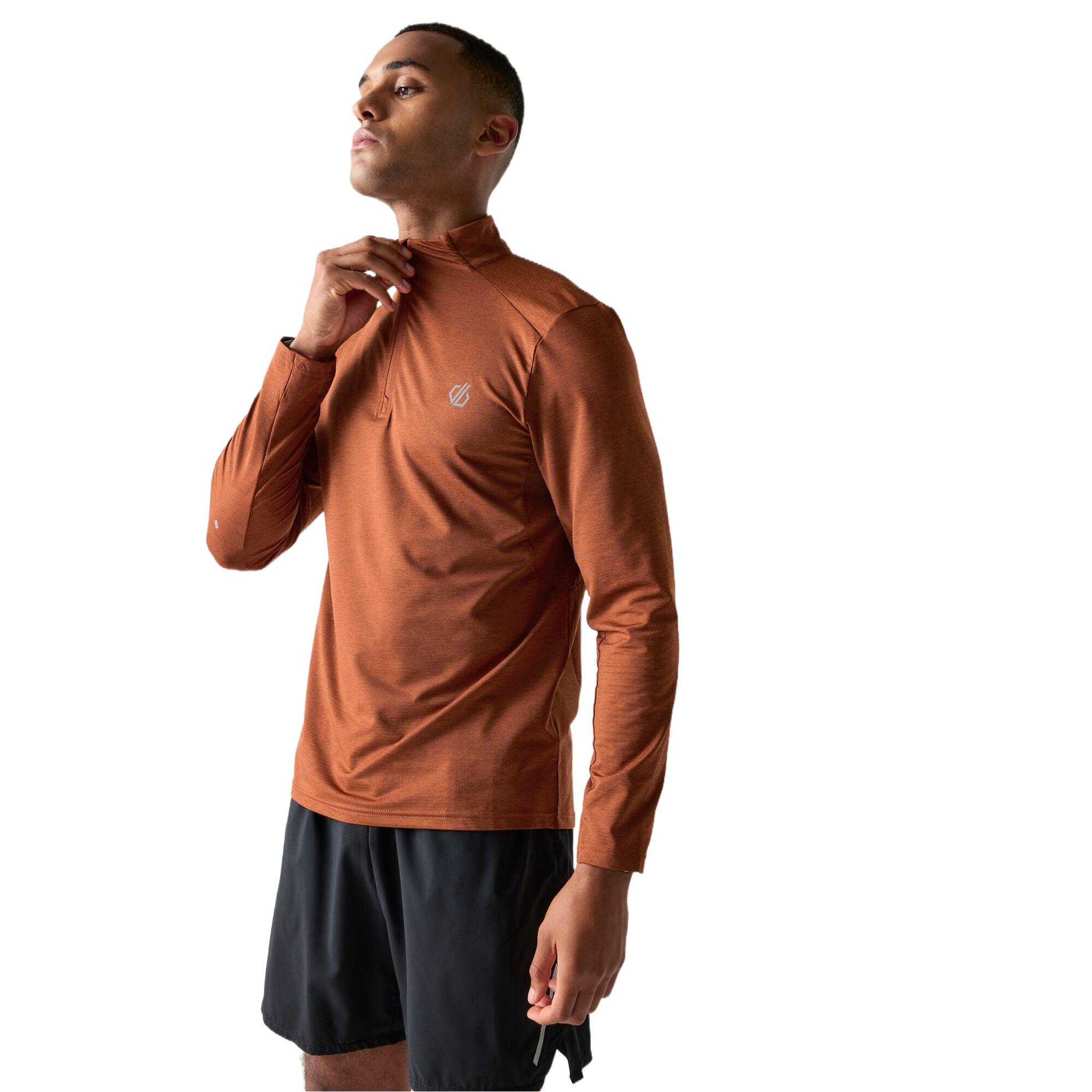 Dare 2b Mens Power Up IV Jersey Long Sleeved Half Zip Top