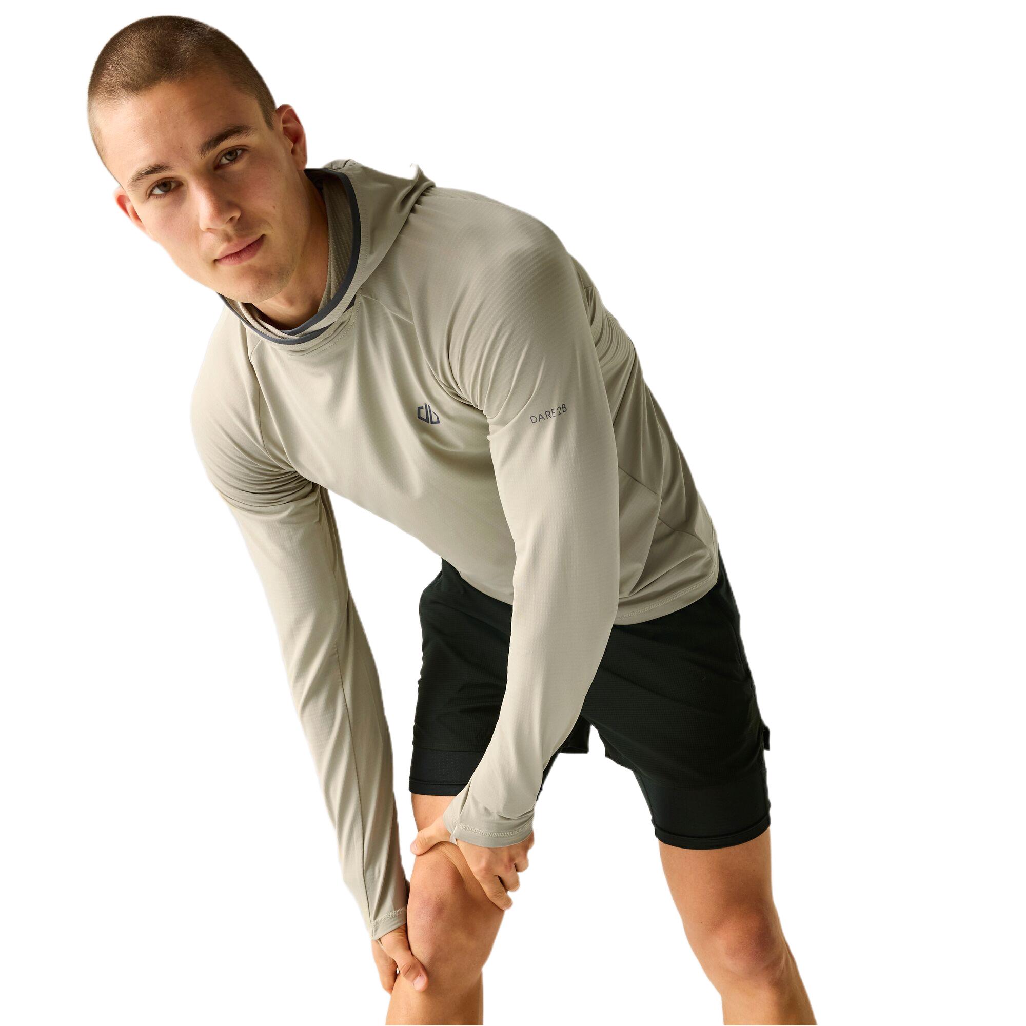 Dare2b Men's Sprint City Running Hoodie, Lightweight Quick Dry Gym Midlayer - Image 2