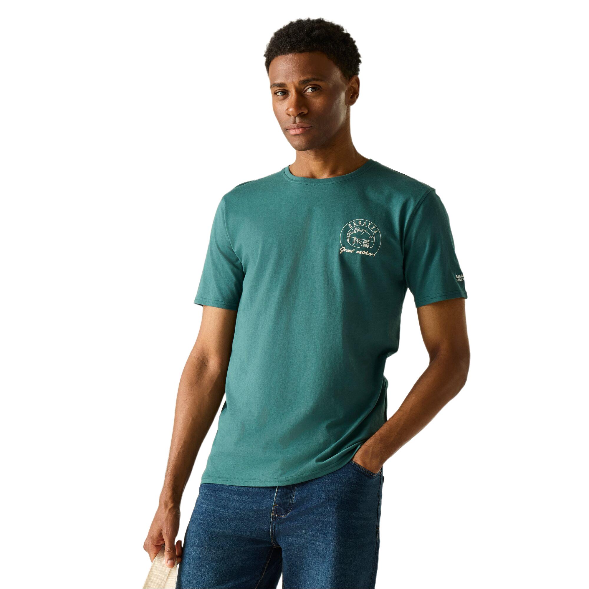 Regatta Men's Orange T-Shirt Cline Ix - Image 2