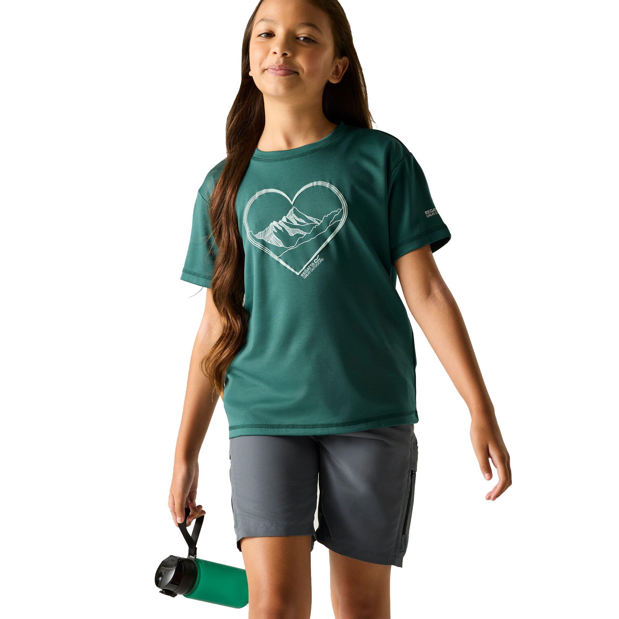 Regatta Kids Aria  Short Sleeved Wicking T-Shirt