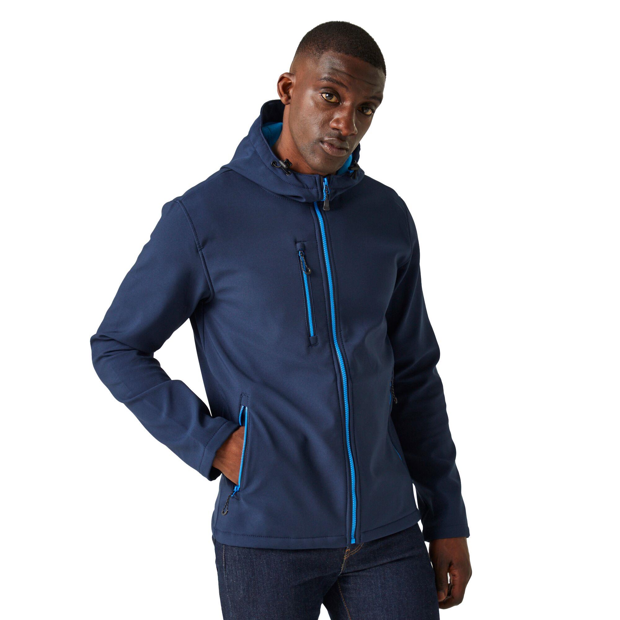 Regatta Men's Orange Navigate Hooded Softshell Jacket In | : Medium - Image 2