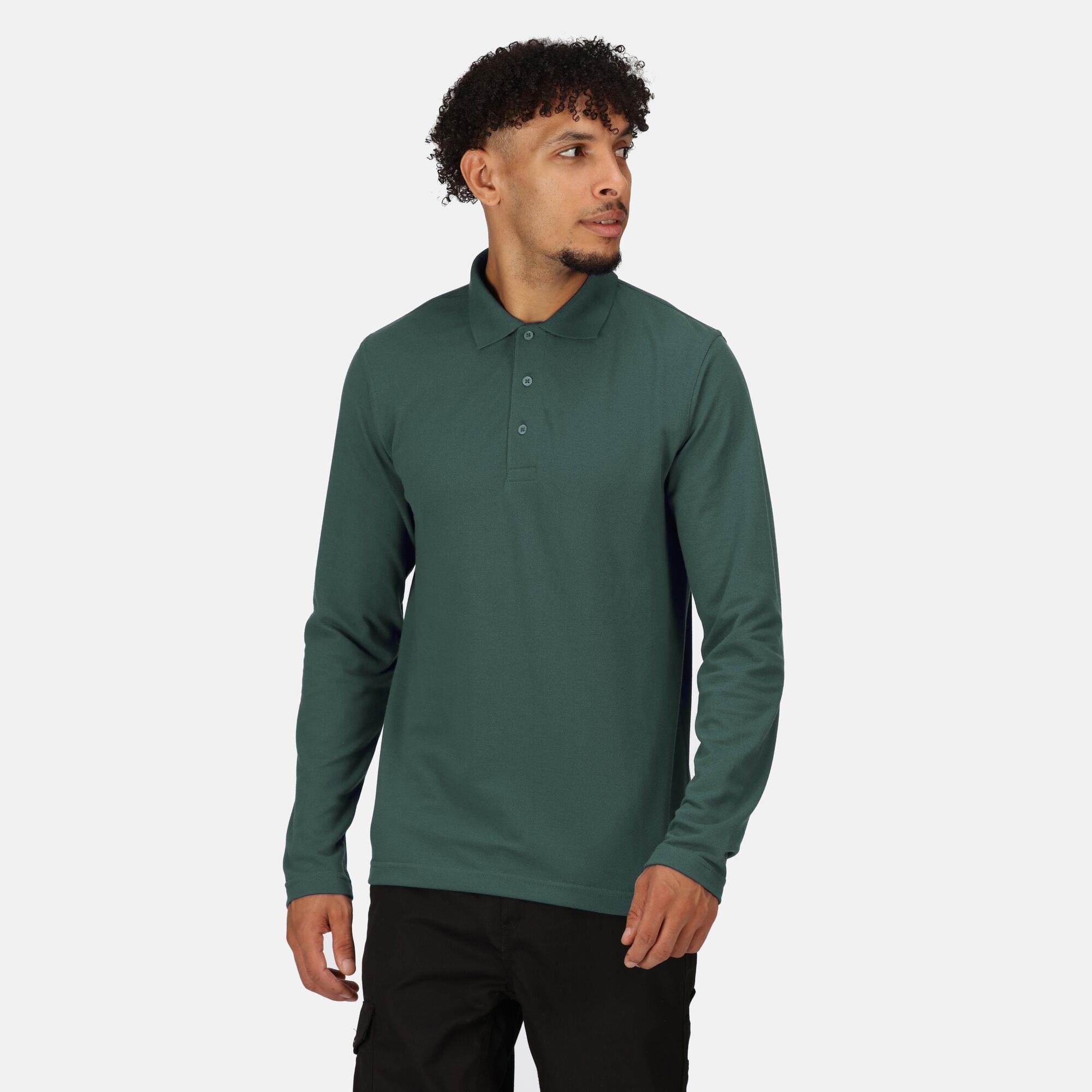 Regatta Professional Men's 65/35 Ls Polo Top - Grey 3XL - Image 2