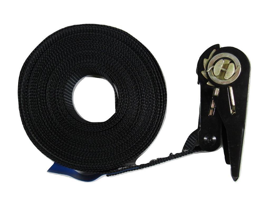 Ratchet Straps Tie Down 25MM 1.5T 5M X1 (Heavy Duty Lashing Cargo Endless Black)