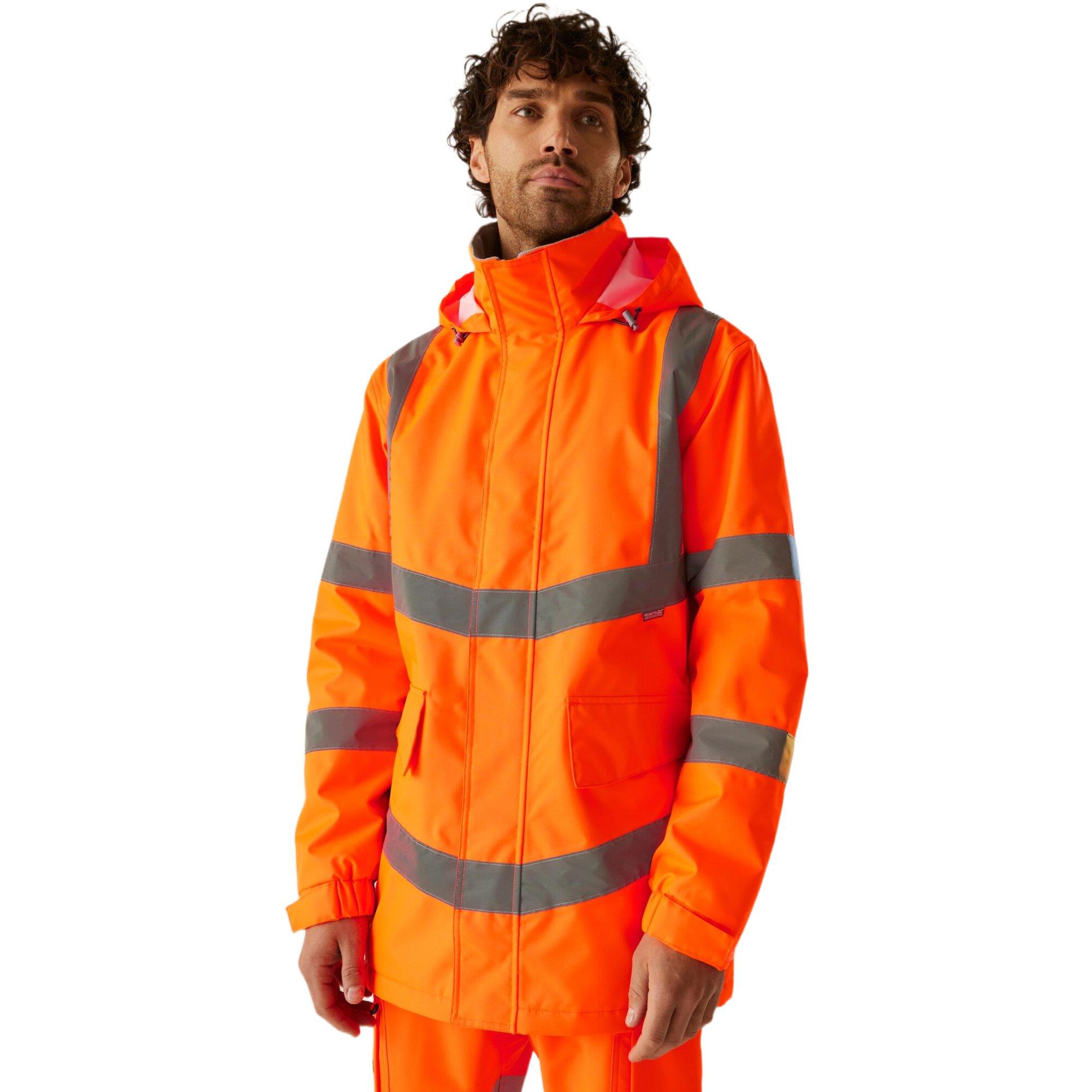 Regatta Hi-Vis Pro Contract Dover Parka Waterproof Jacket