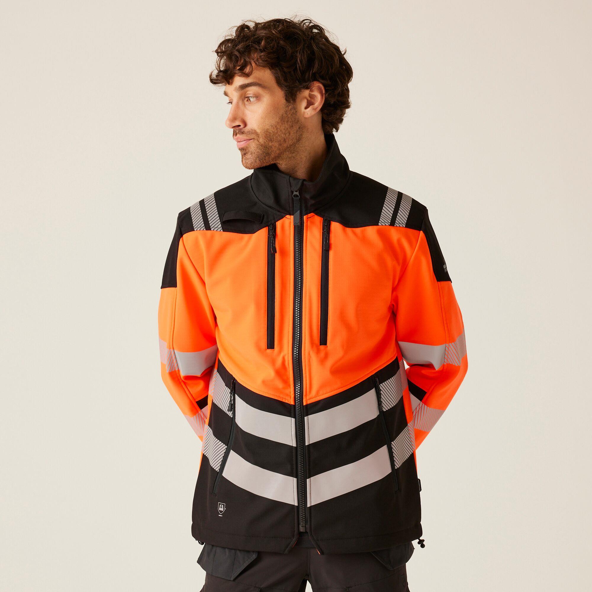 Regatta Mens Hi-Vis X-Pro 3 Layer Softshell Reflective Jacket