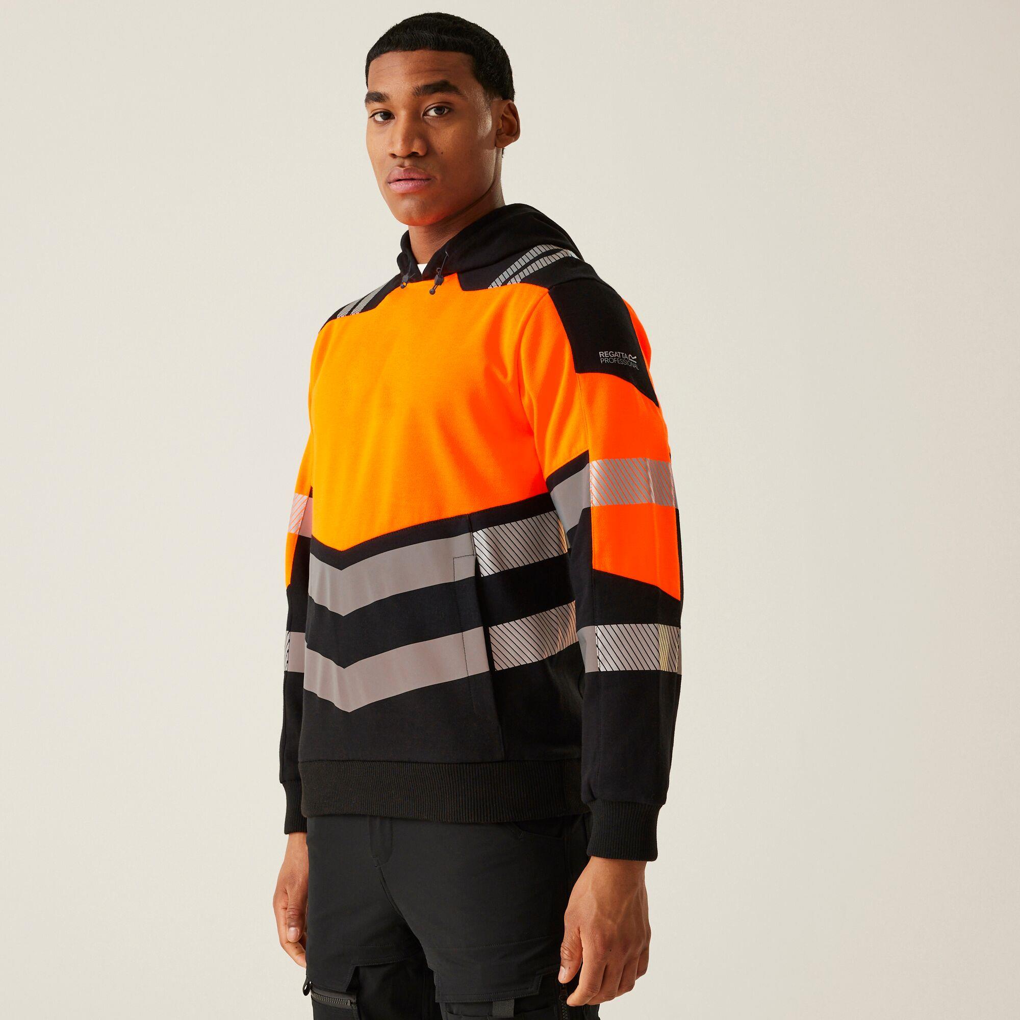 Regatta Mens Hi-Vis X Pro Hoodie Reflective Workwear Jacket