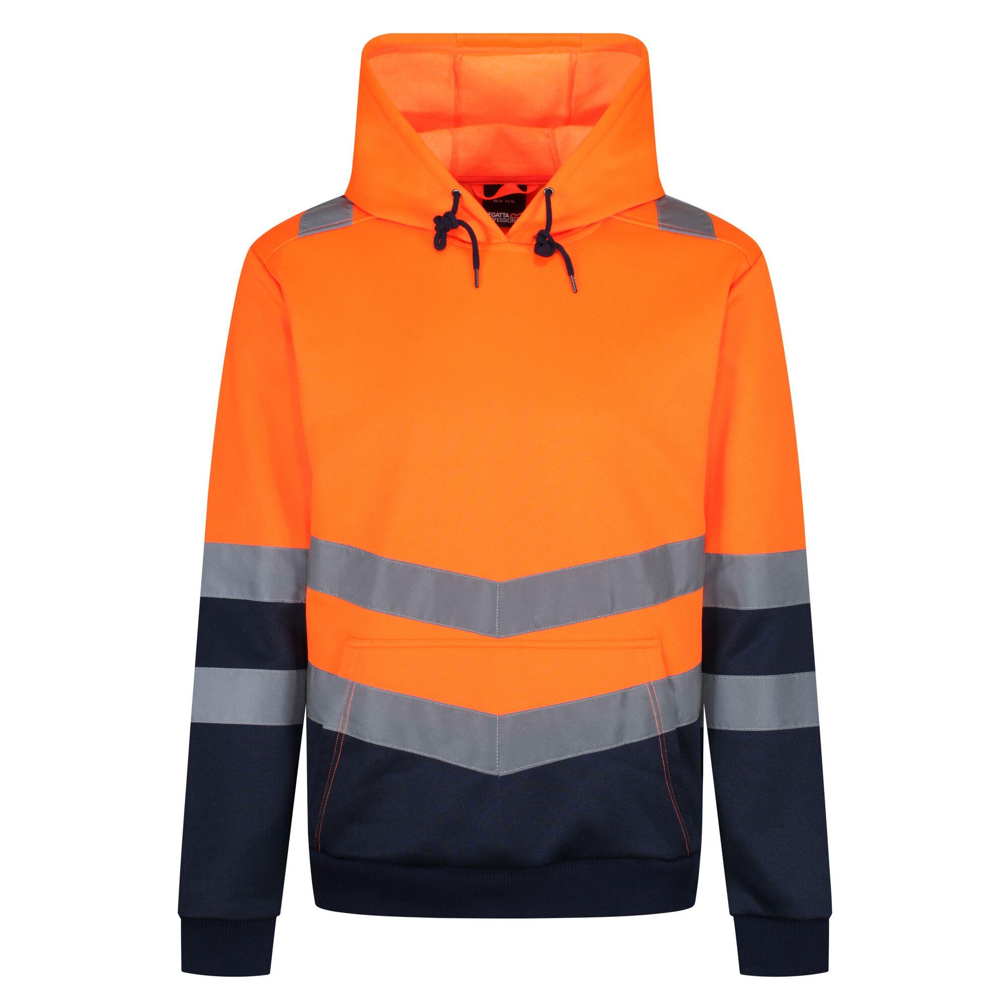 Regatta Pro Hi-Vis Mens Hoodie Reflective Hooded Top